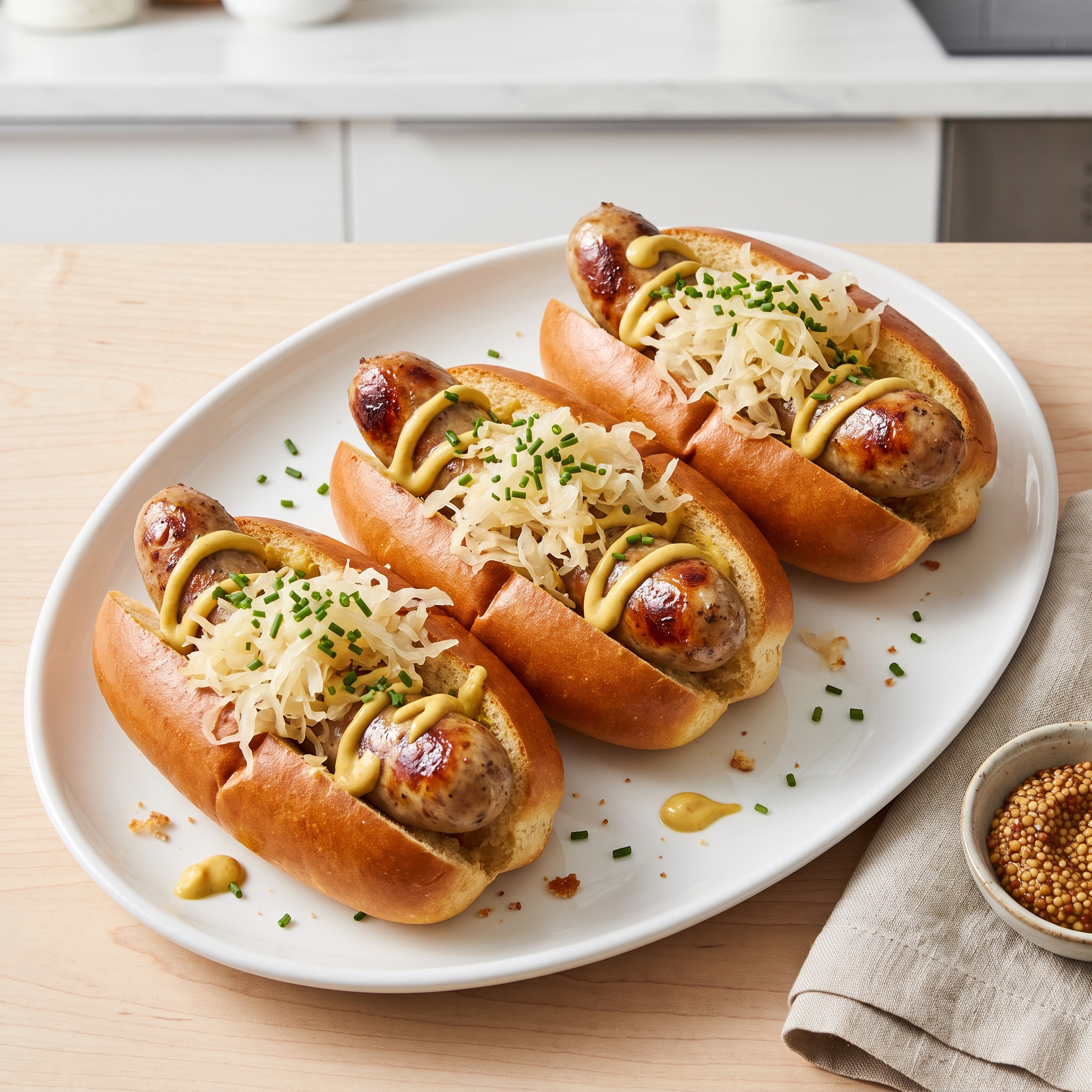 Air-Fried Bratwursts