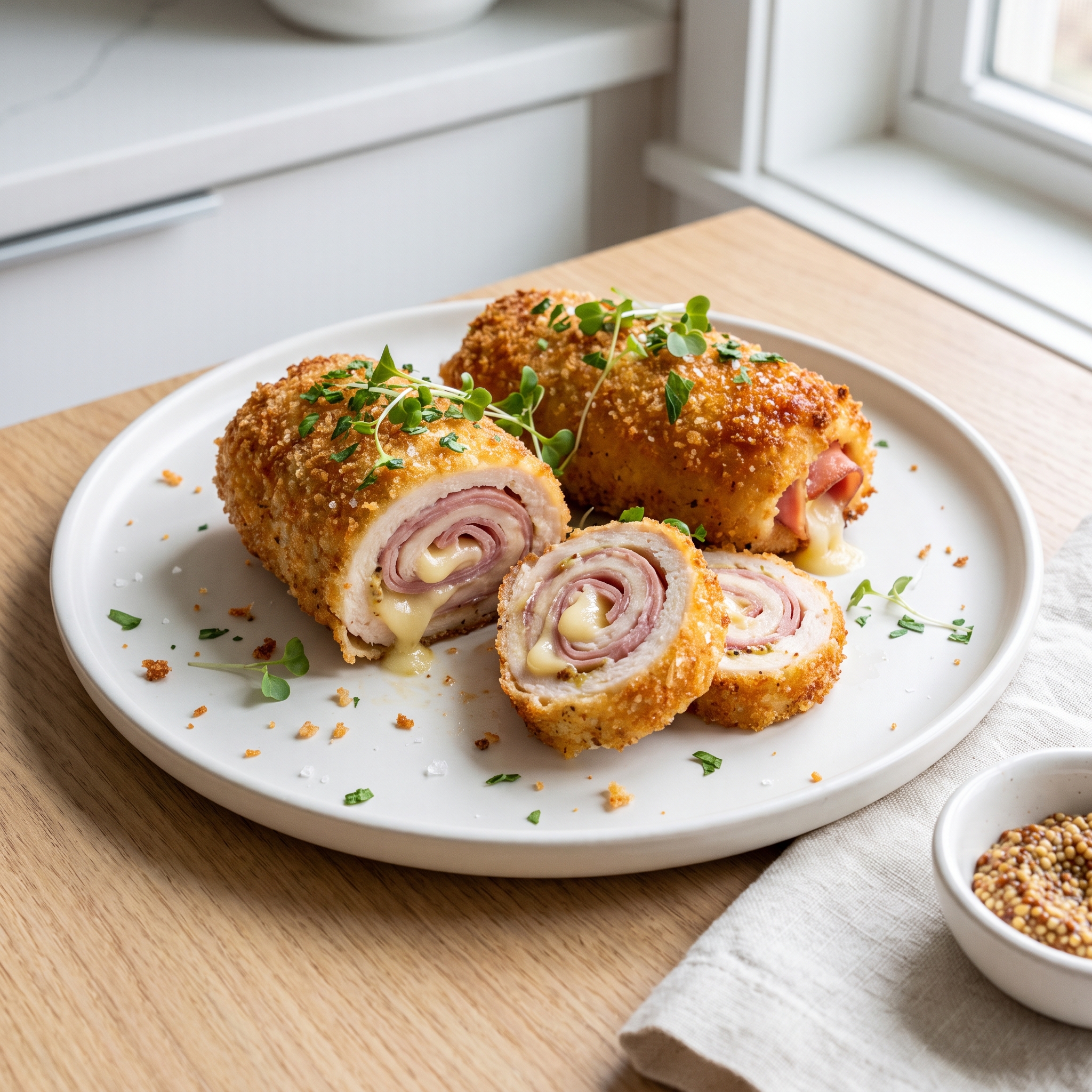 Air-Fried Chicken Cordon Bleu