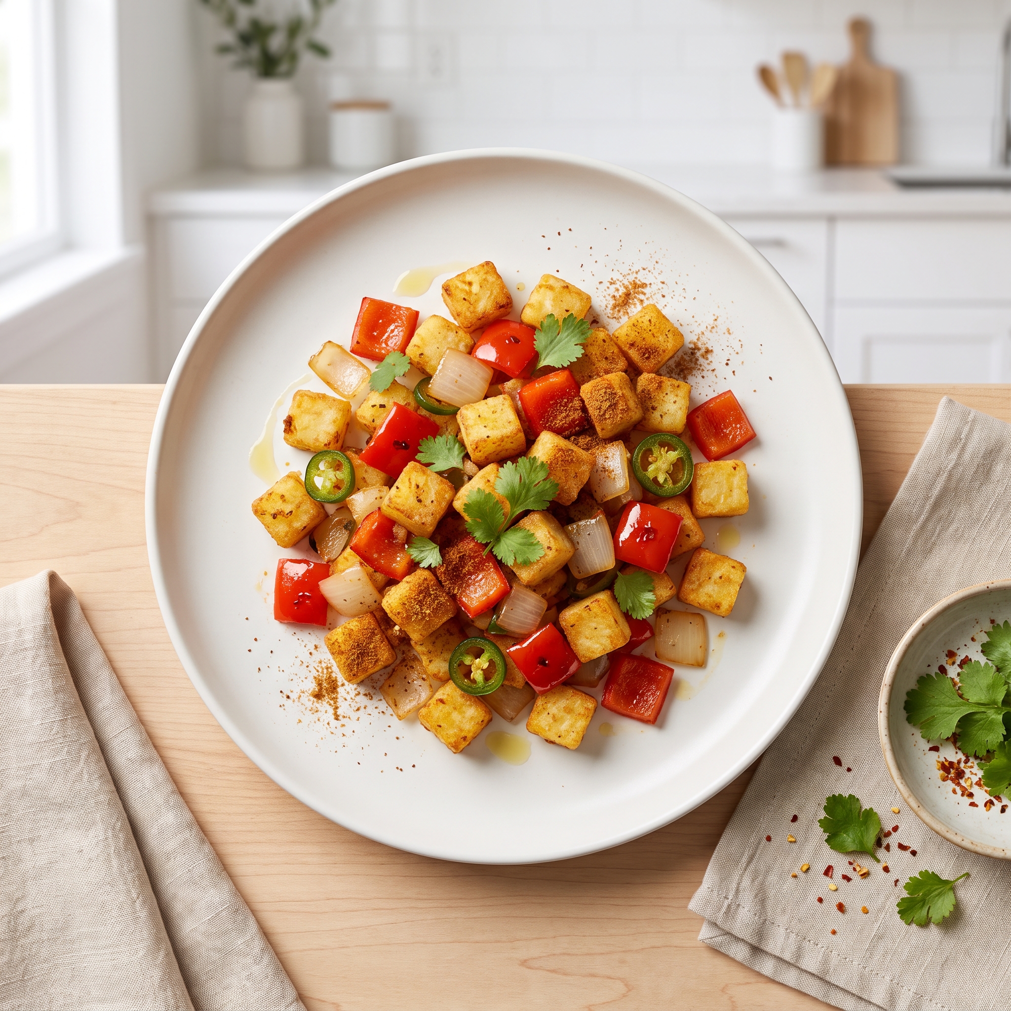 Air-Fried Tex-Mex Potato Hash Browns