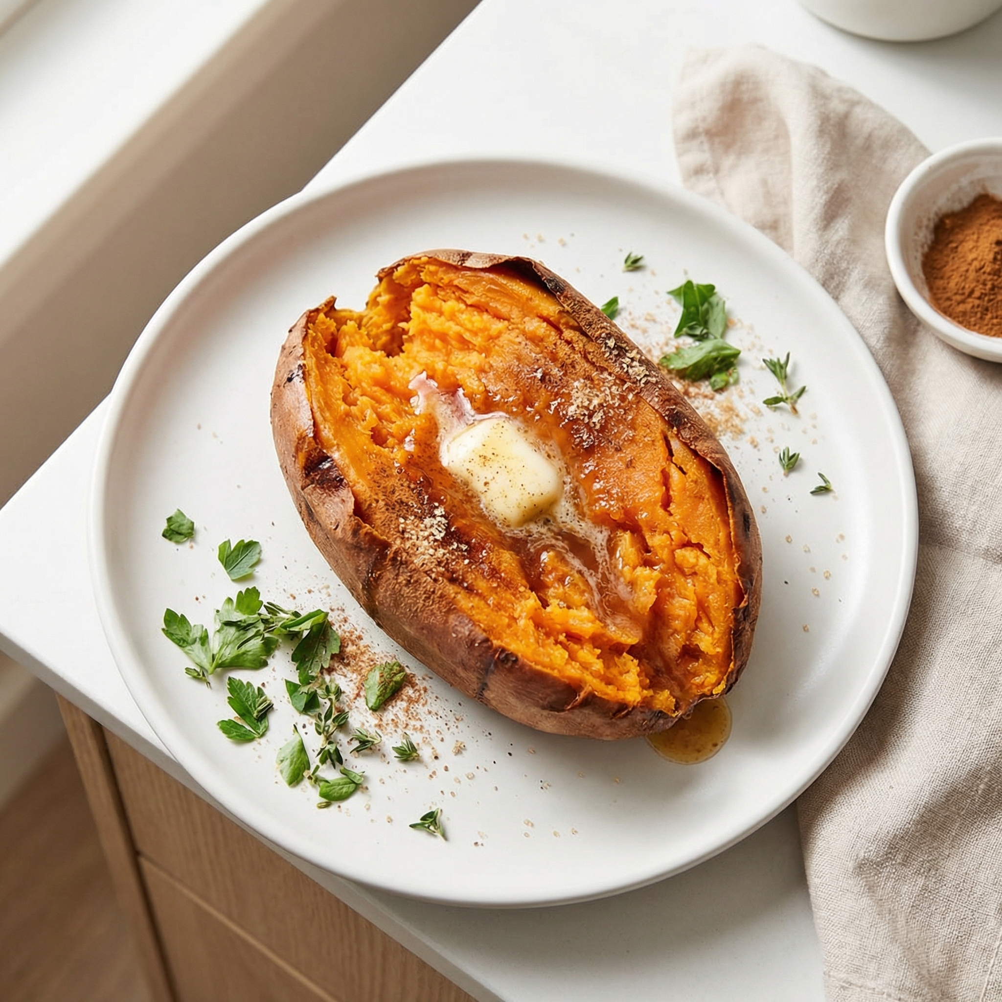 Air-Fried Baked Sweet Potato