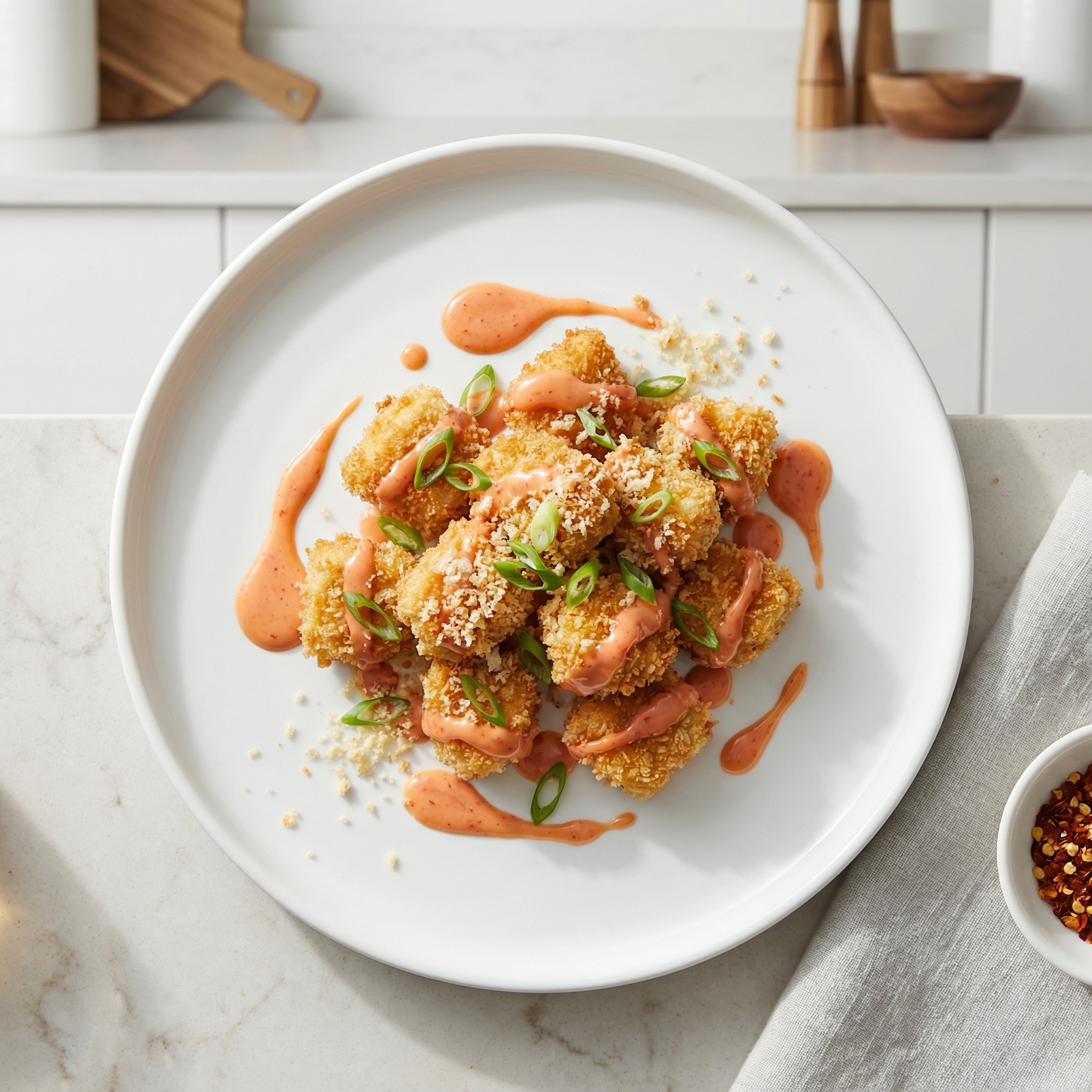 Air-Fried Bang Bang Chicken Bites