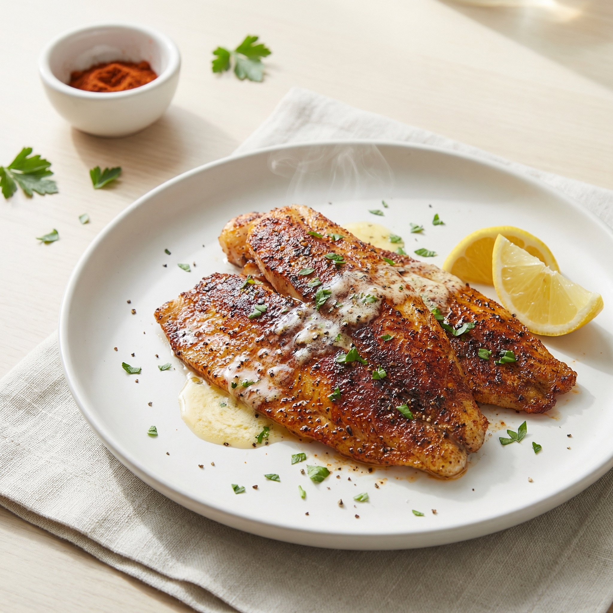 Air-Fried Blackened Catfish Fillets