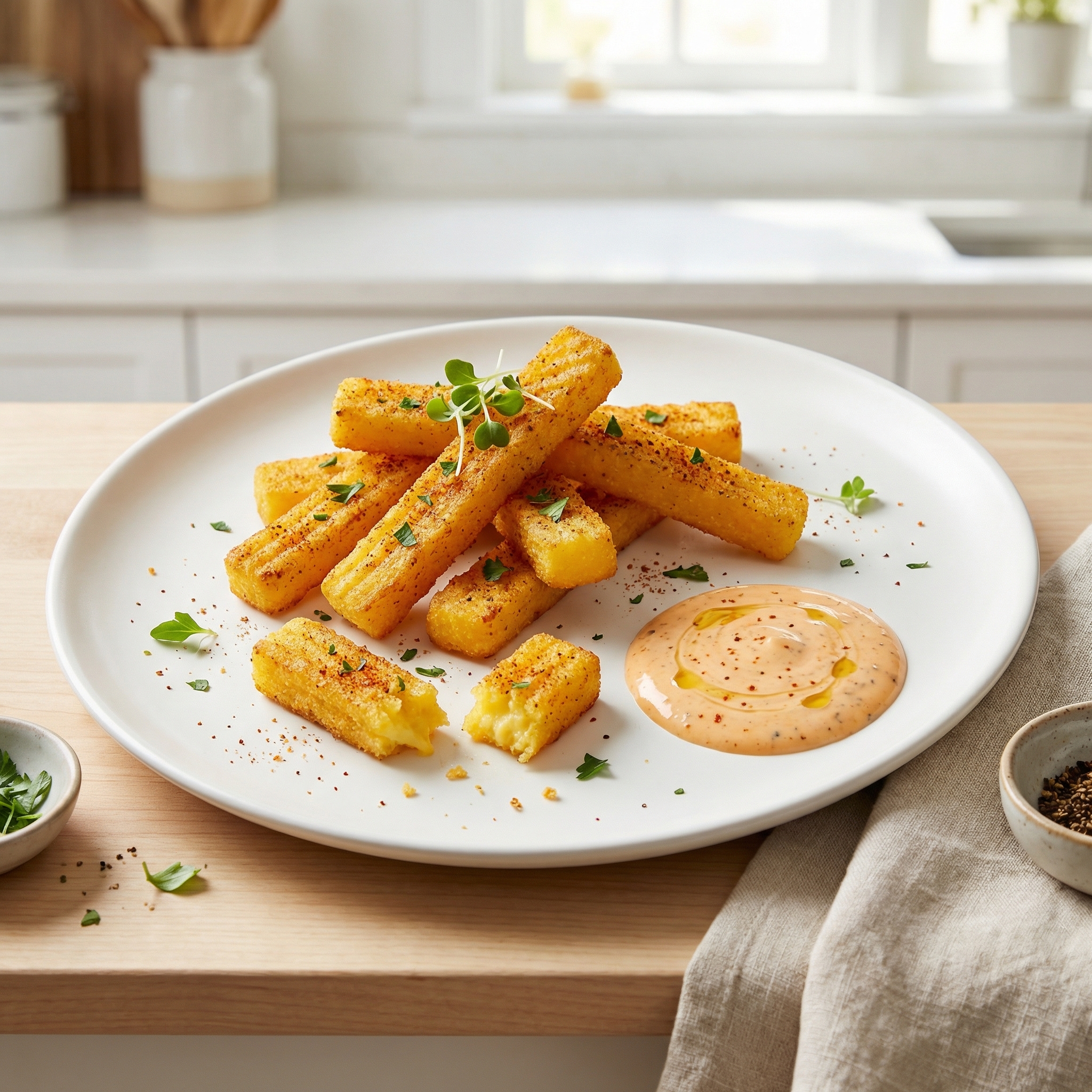 Air-Fried Cajun Polenta Fries
