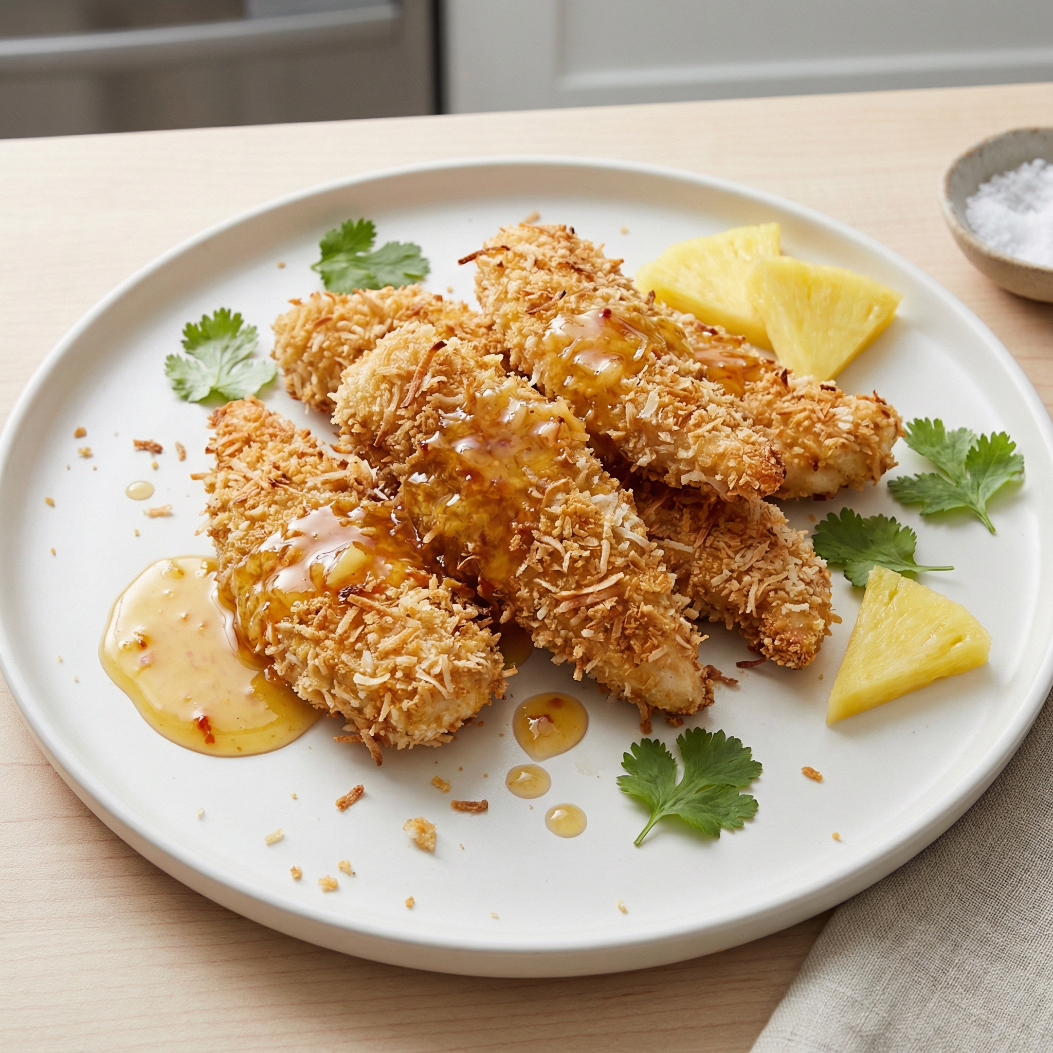 Air-Fried Coconut-Crusted Chicken Strips