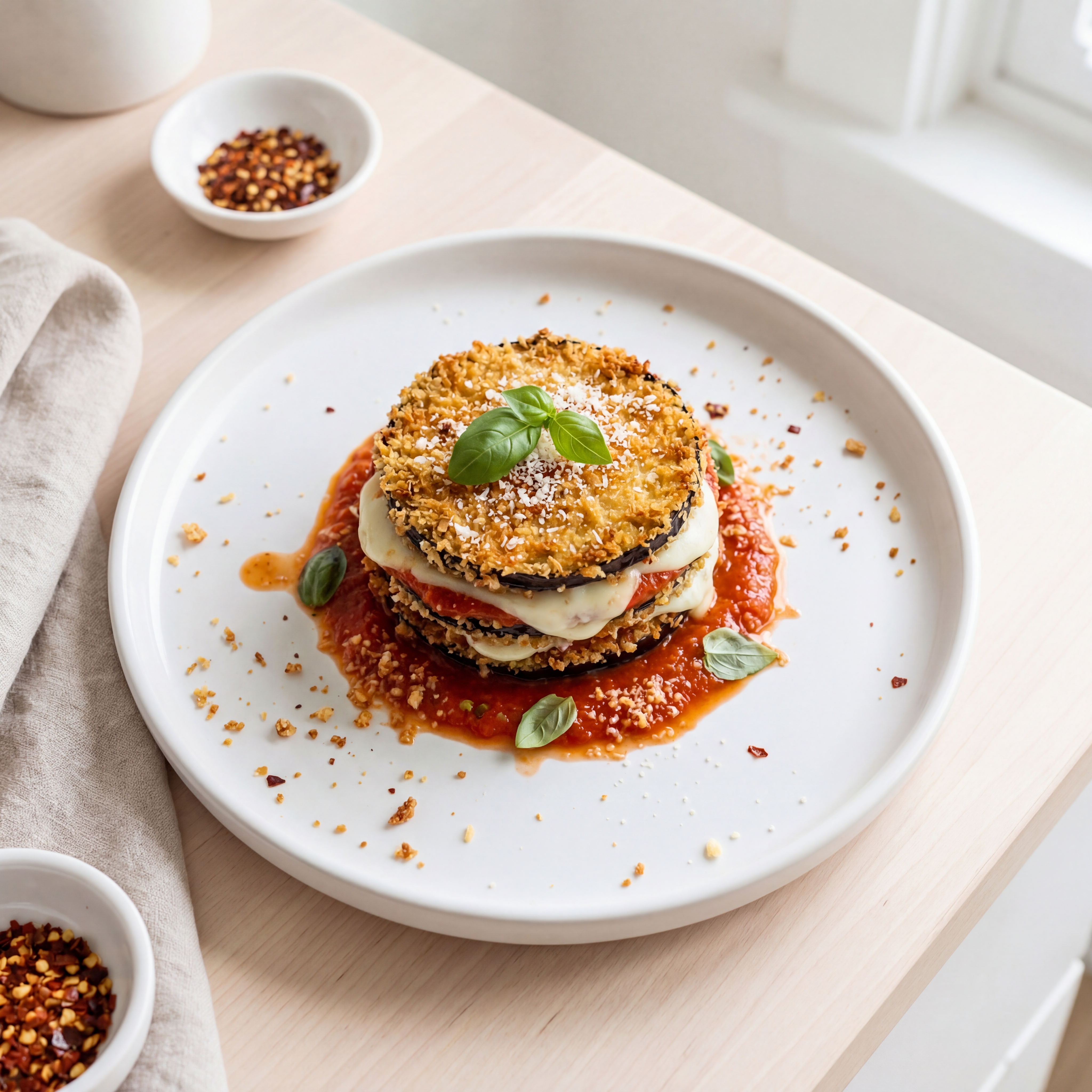 Air Fryer Eggplant Parmesan