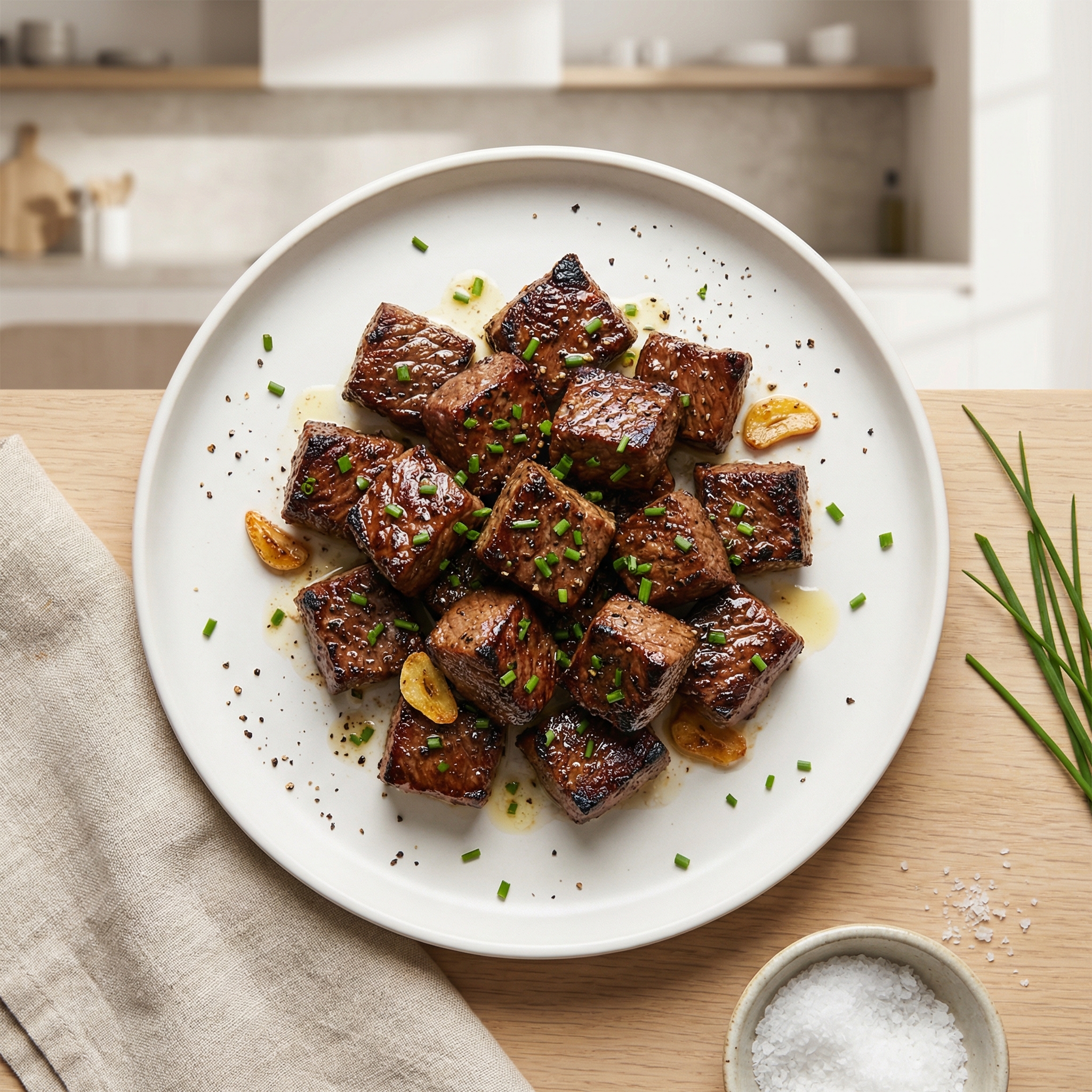 TikTok's Air Fryer Garlic Butter Steak Bites