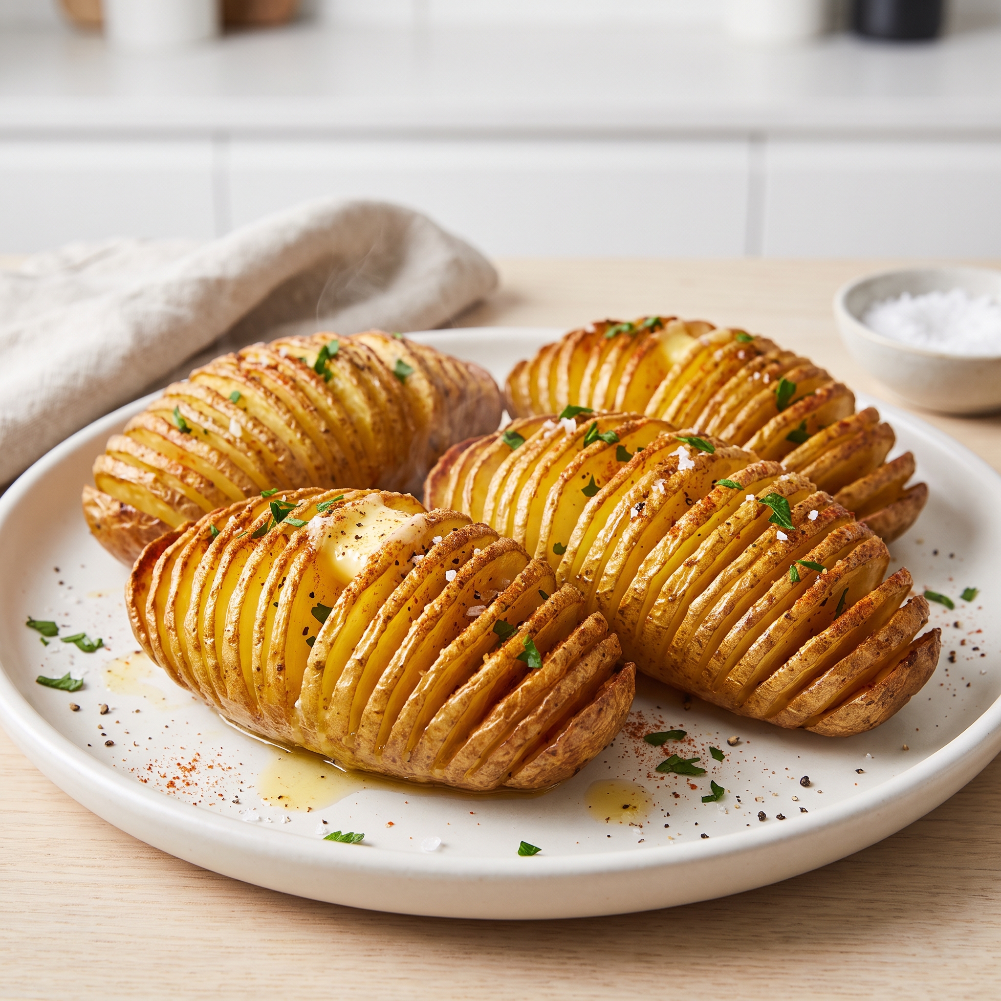 Air Fryer Hasselback Potatoes