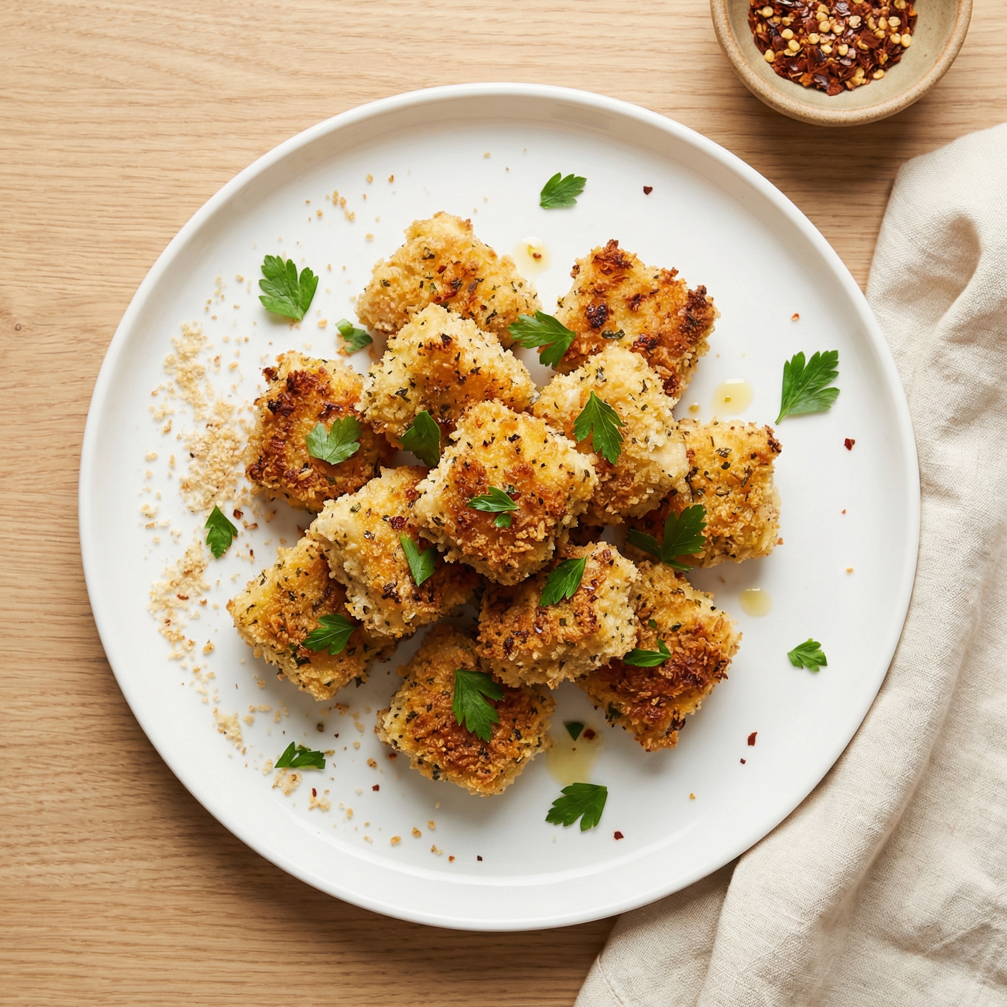 Air-Fried Parmesan Chicken Nuggets