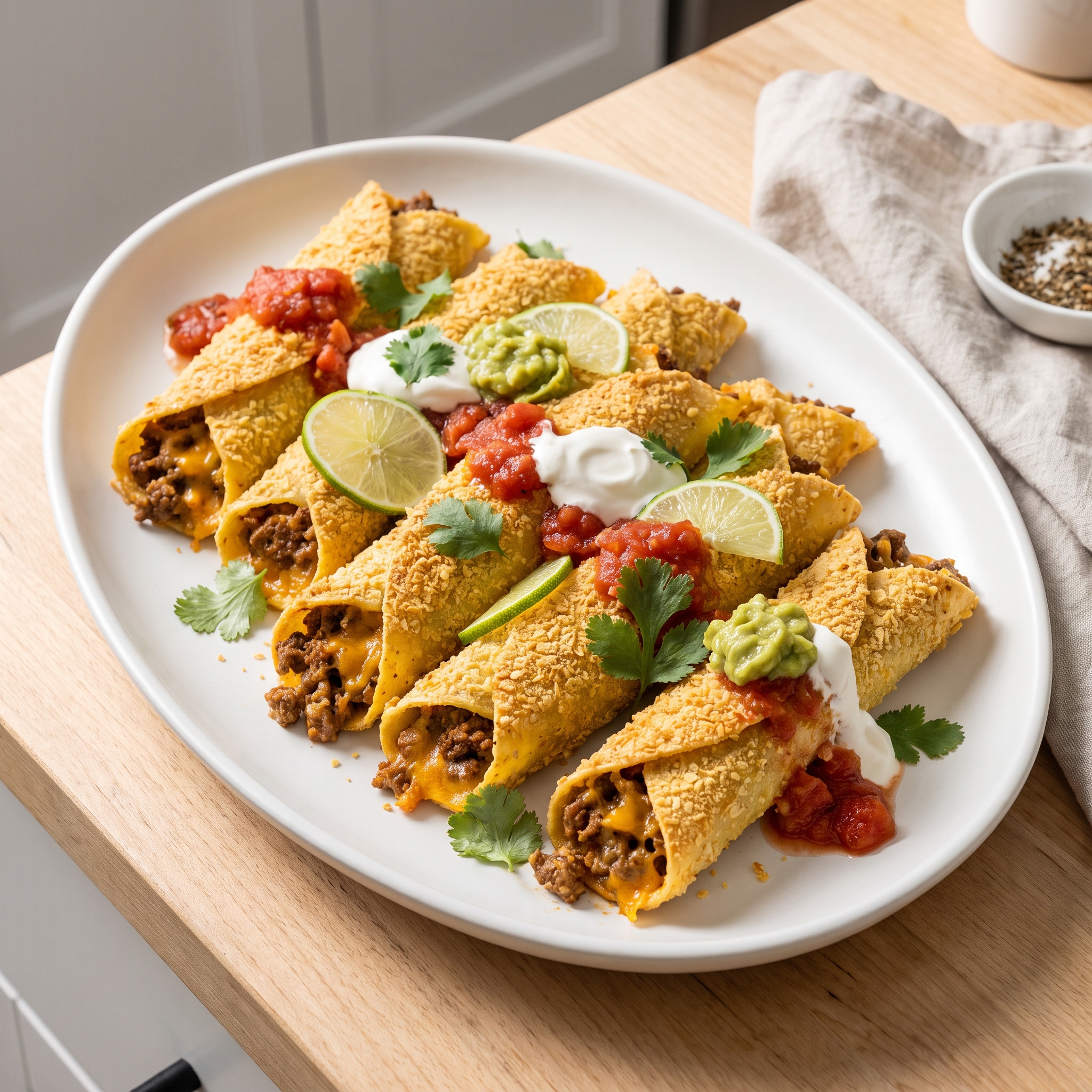 Air Fryer Pasta Tacos
