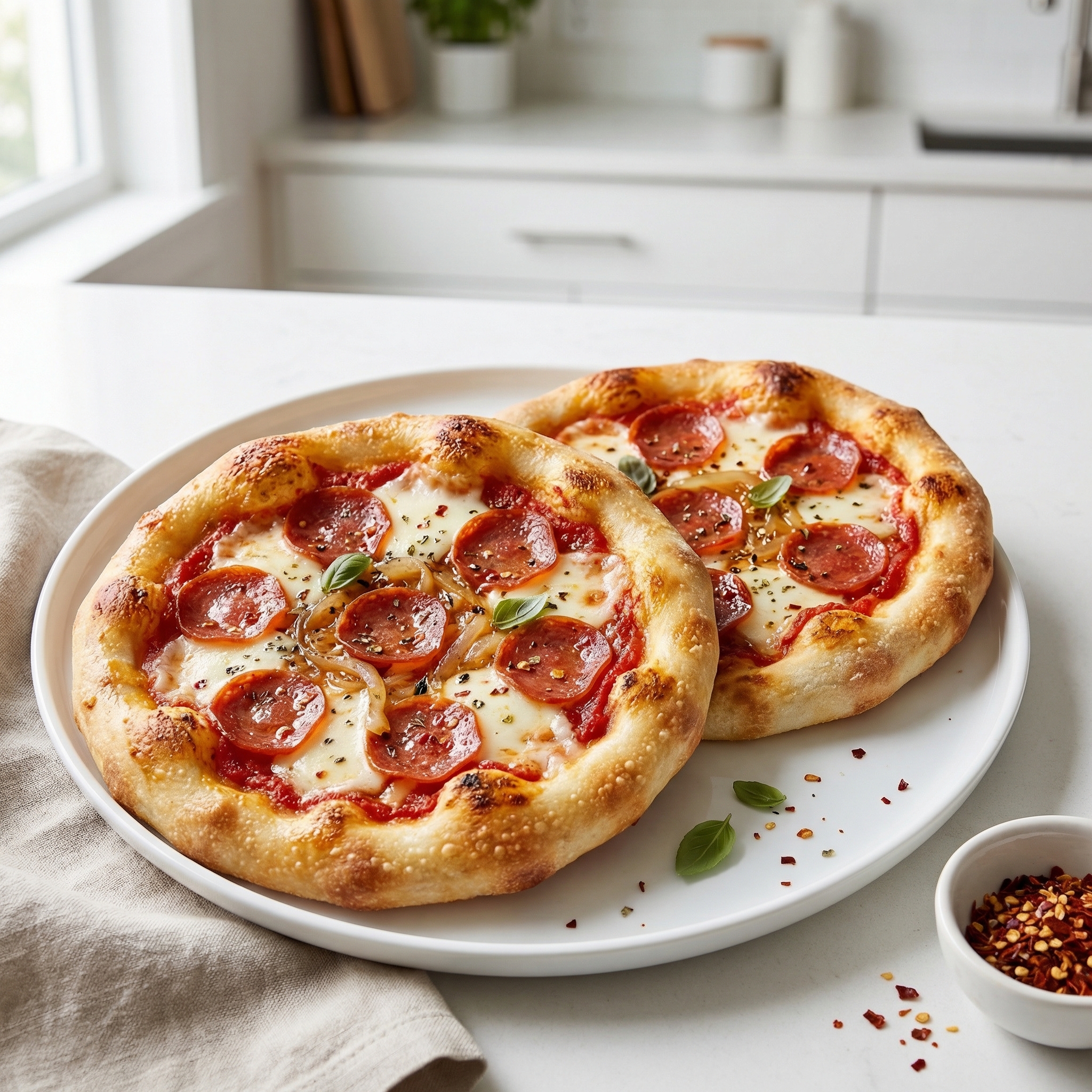 Crispy Air Fryer Pepperoni Pizza