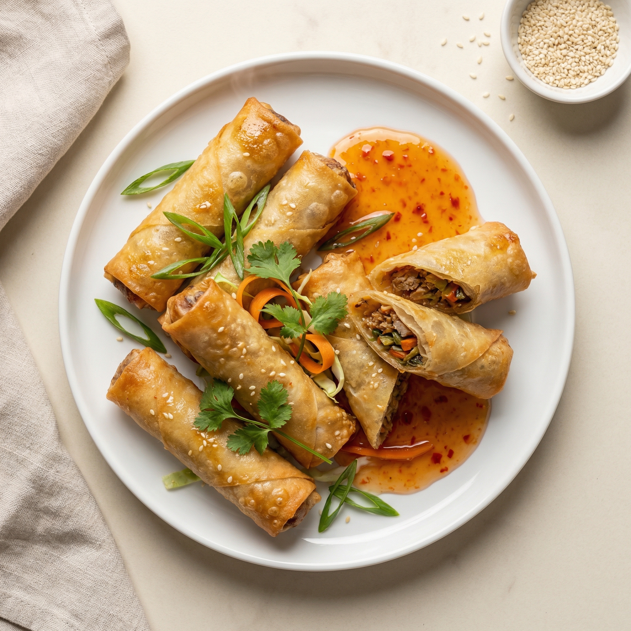 Crispy Air-Fried Lumpia Rolls