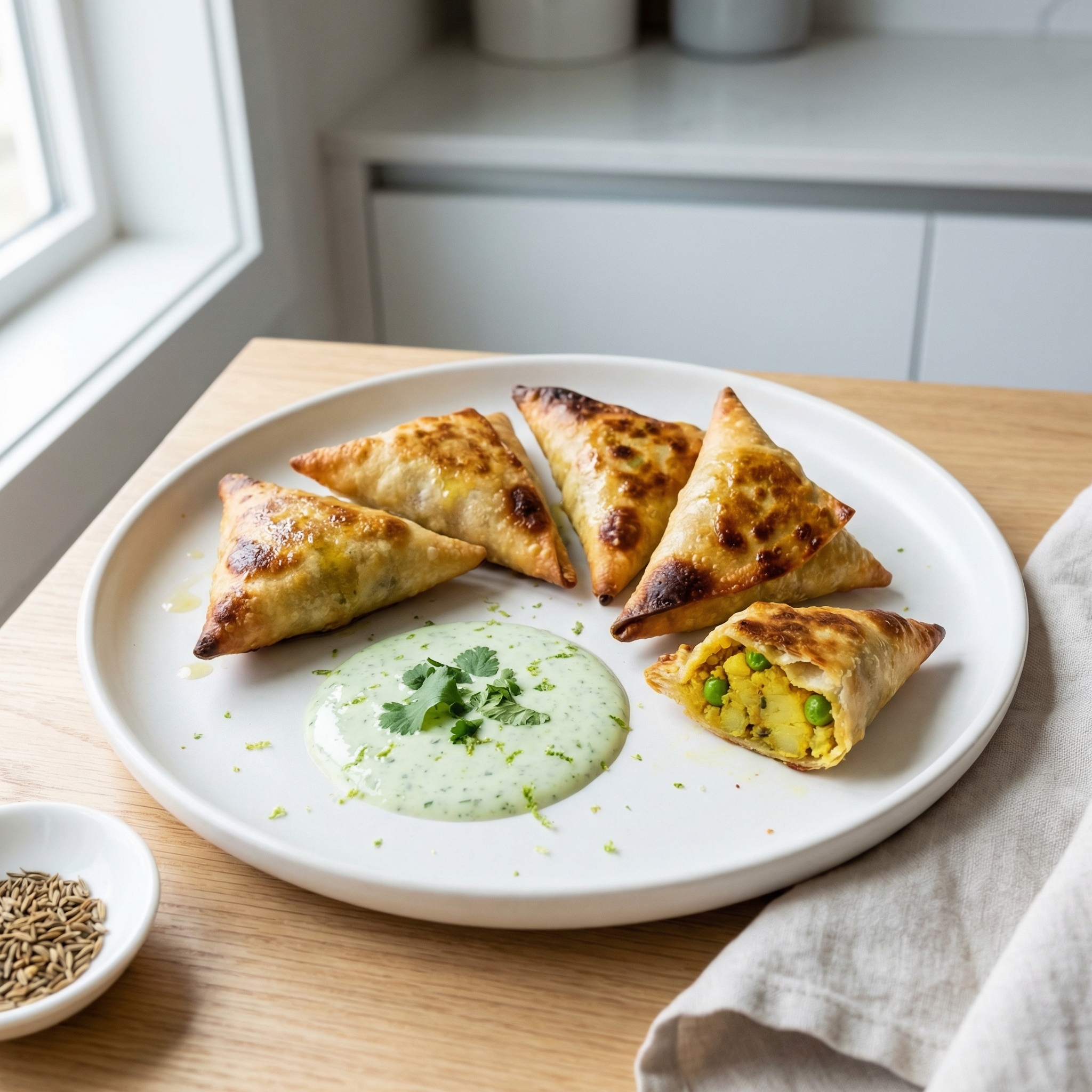 Crispy Air-Fried Samosas