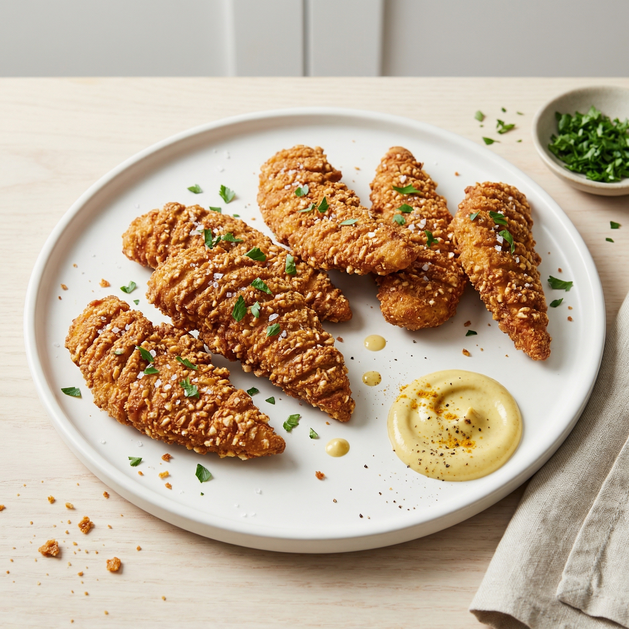 Air Fryer Pretzel-Crusted Chicken Tenders