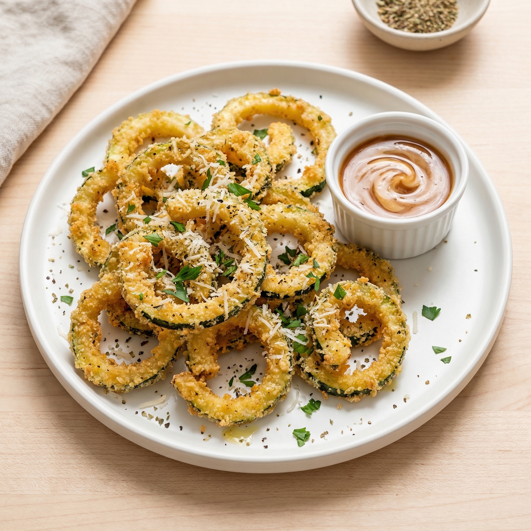 Air-Fried Curly Zucchini Fries