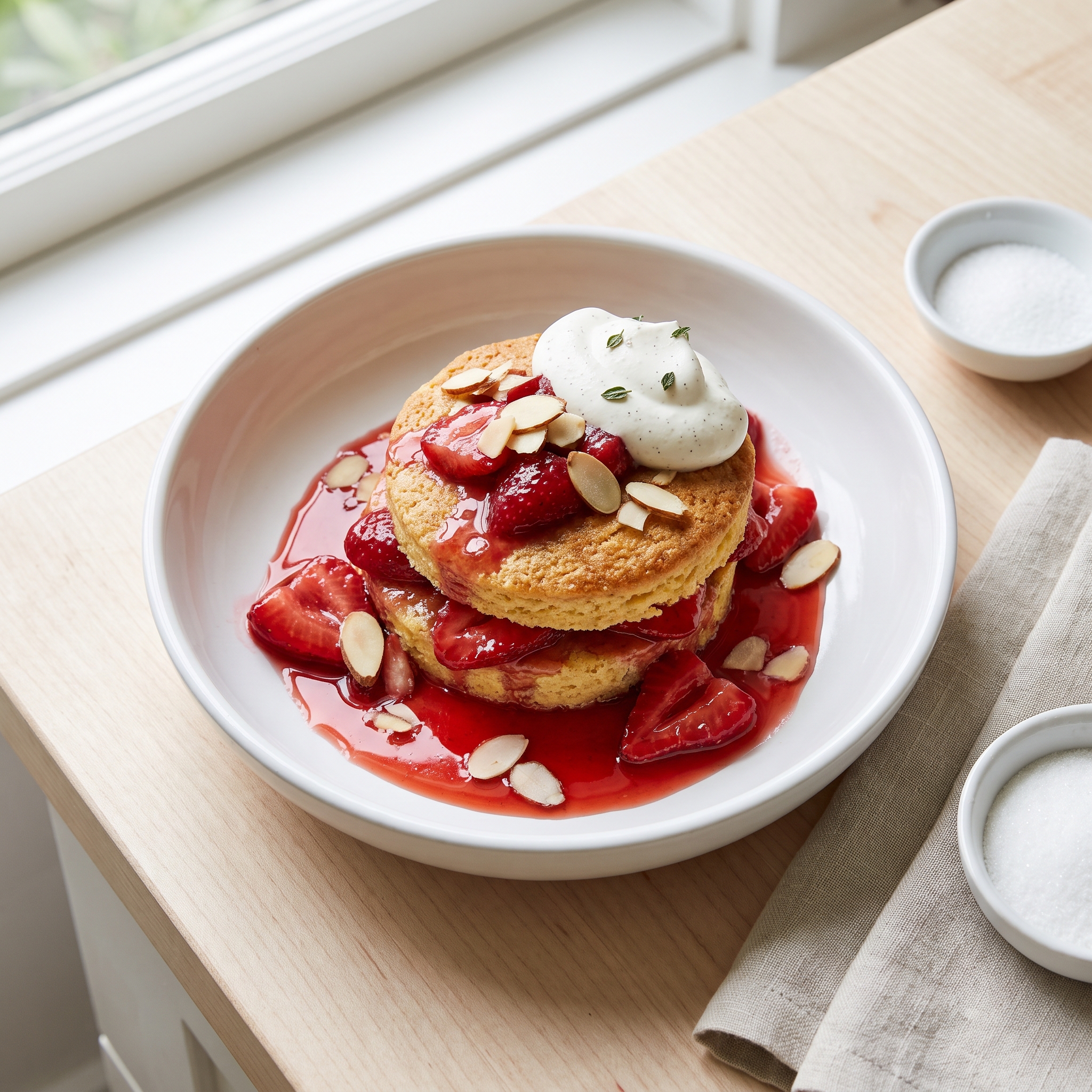 Almond Frangipane Strawberry Shortcake