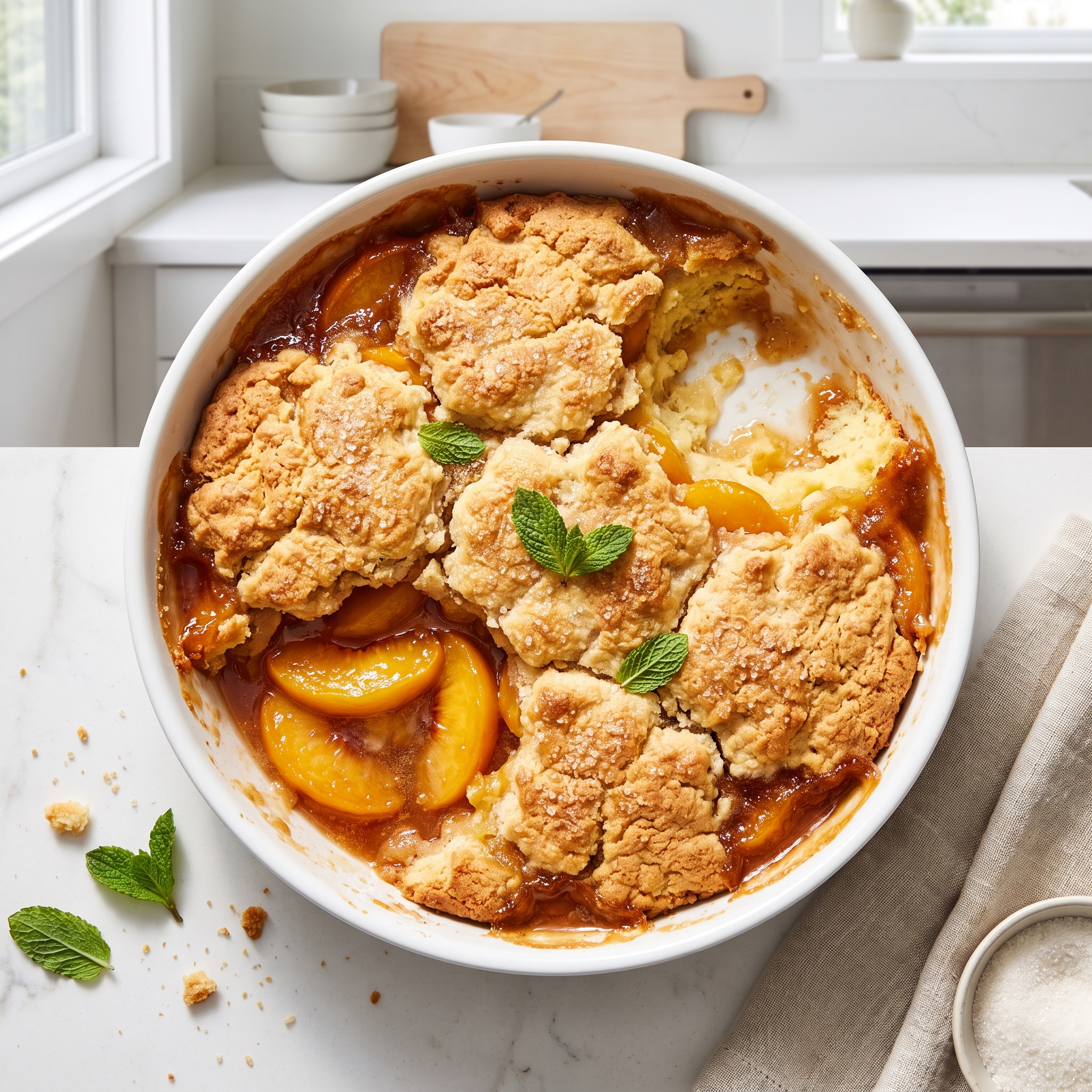 American Girl's Peach Cobbler