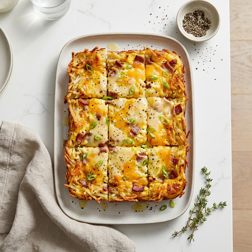 Amish Three-Cheese Breakfast Bake