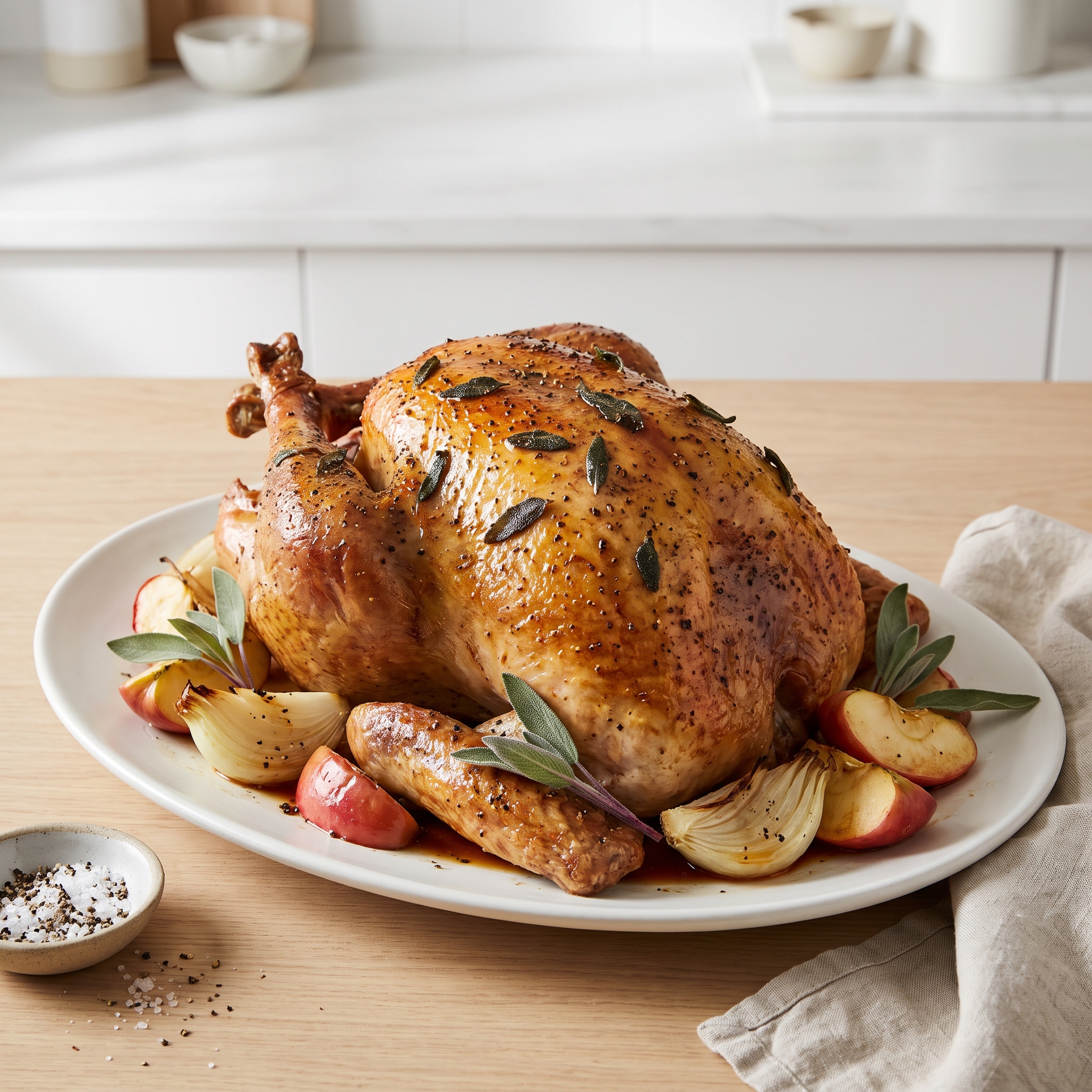 Apple-Sage Brined Holiday Turkey