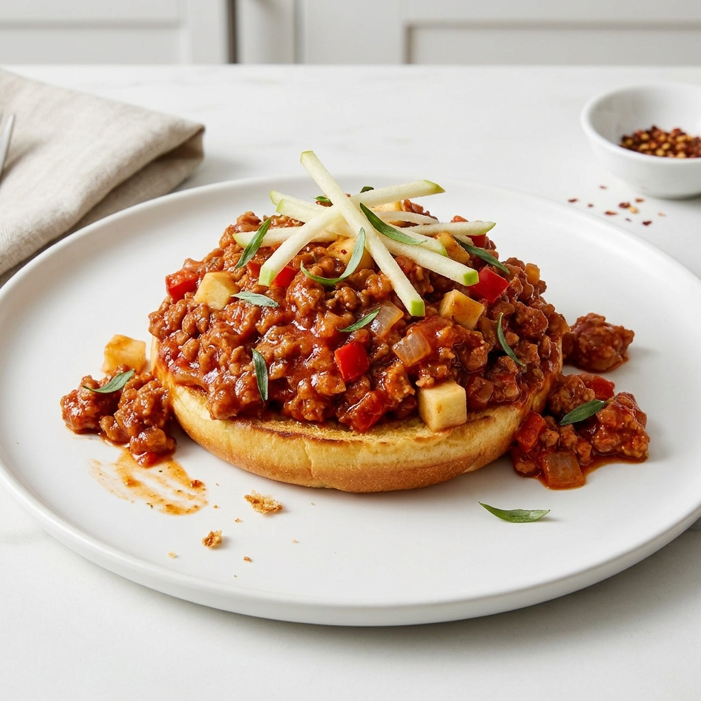 Apple-Tarragon Turkey Sloppy Joes