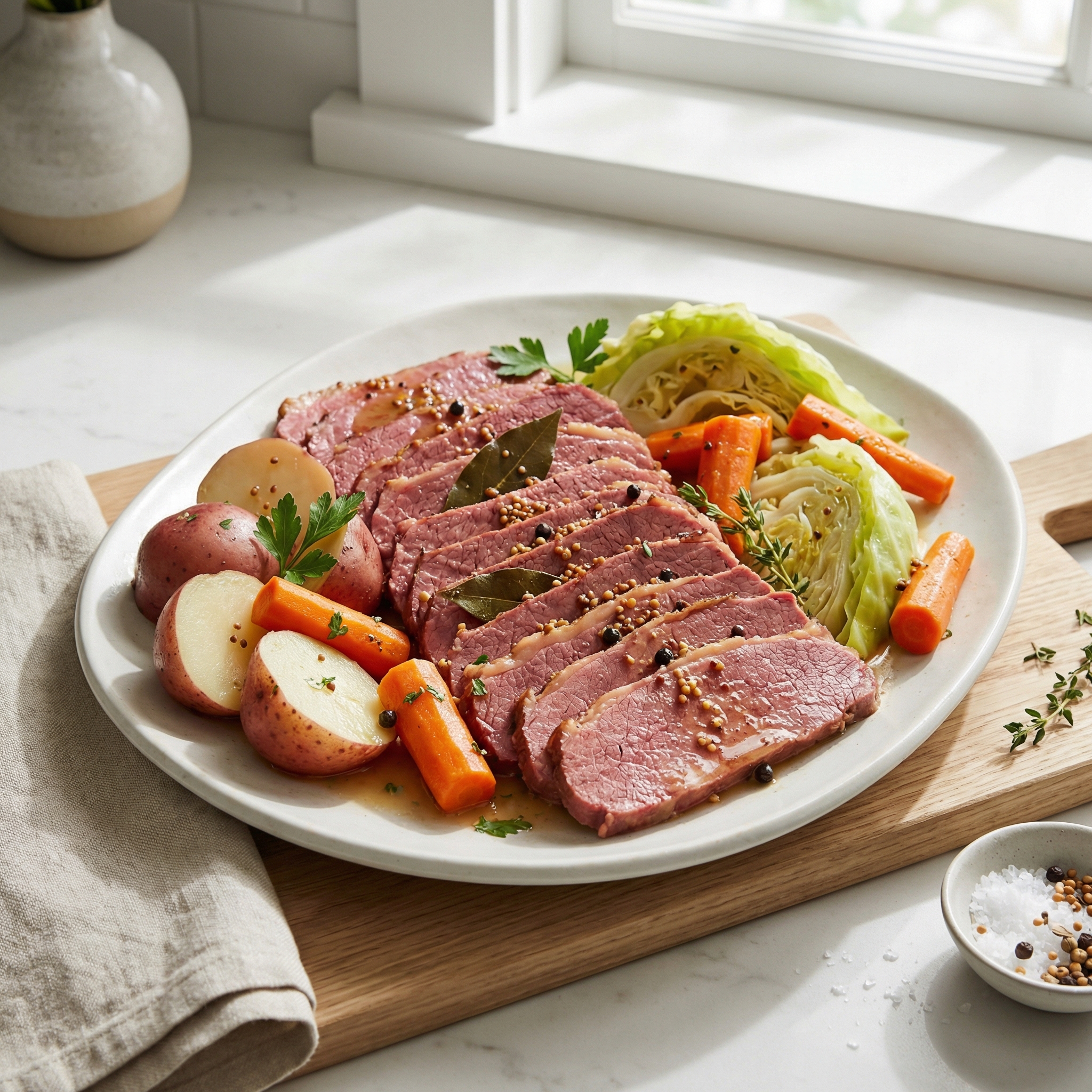 Brown Sugar and Apple-Infused Corned Beef