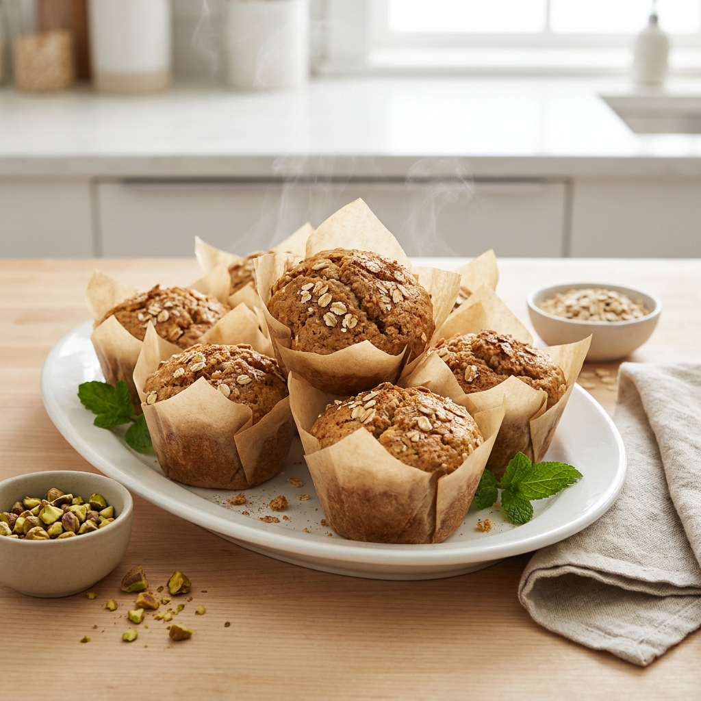 Applesauce Oat Muffins