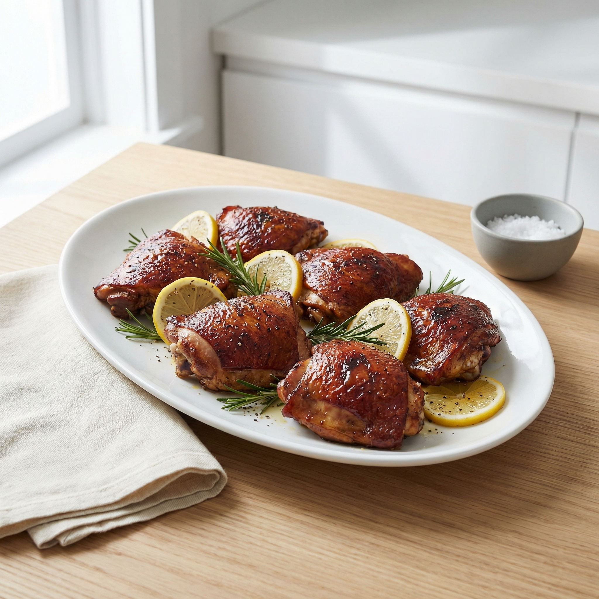 Citrus-Brined Applewood Smoked Chicken Thighs