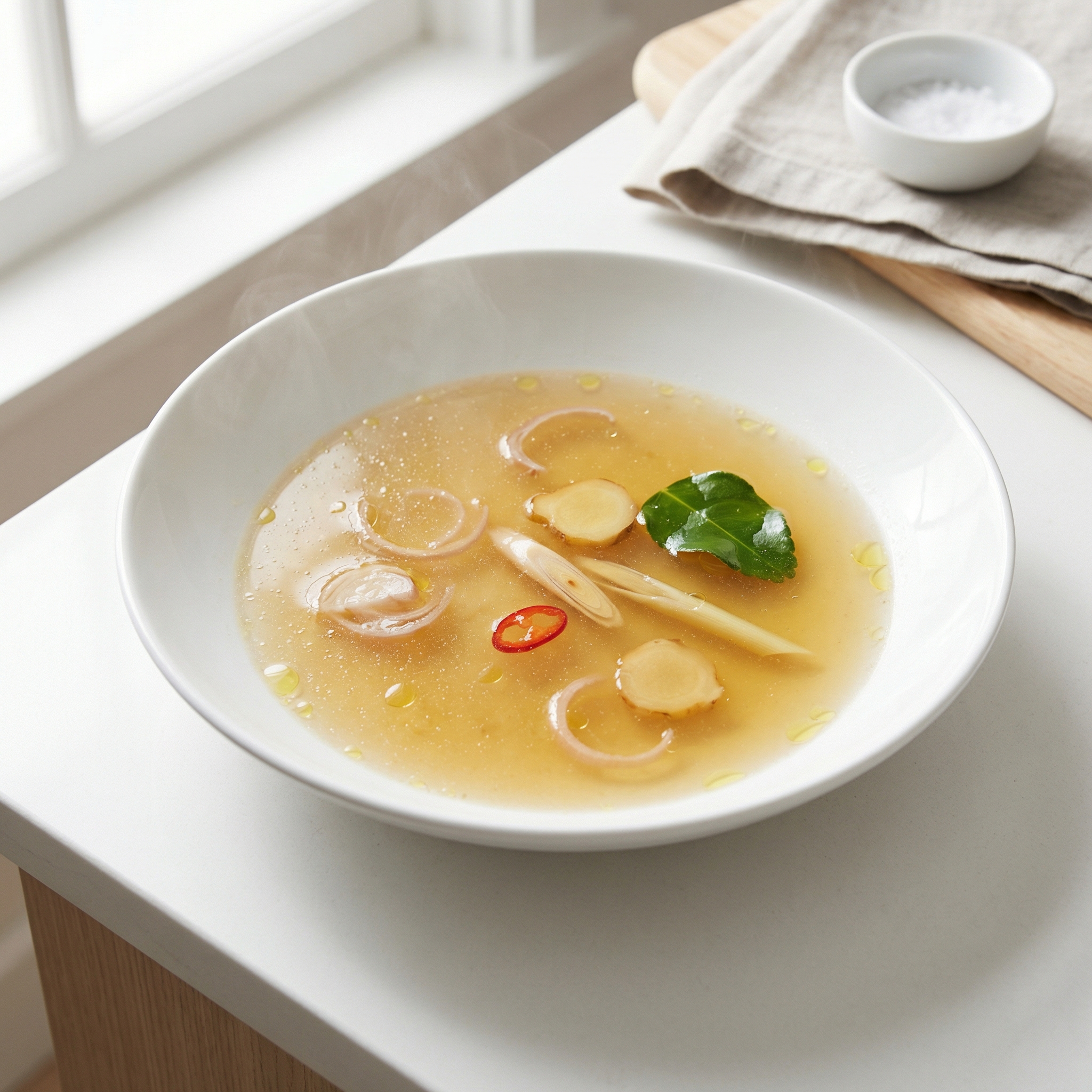 Aromatic Thai-Style Chicken Broth