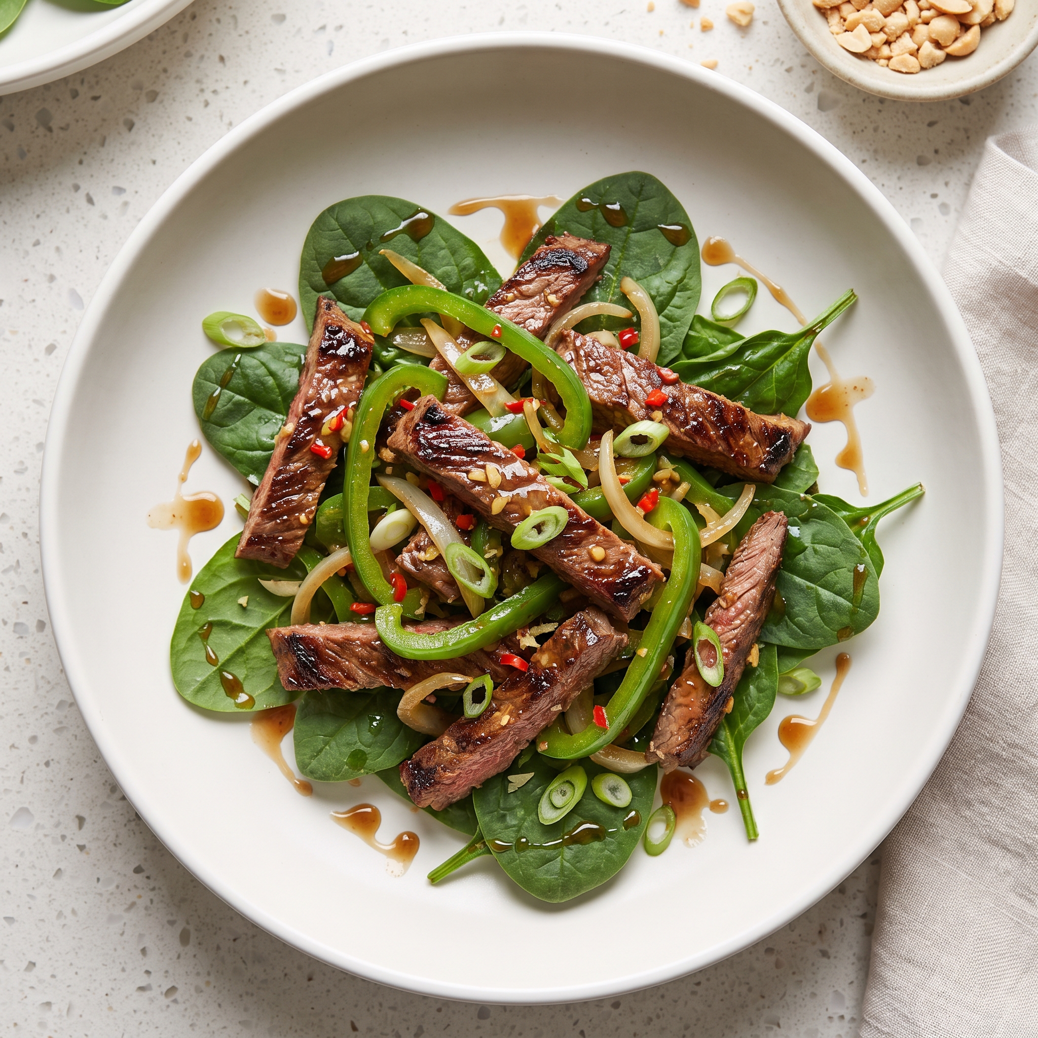 Asian-Style Steak Stir-Fry Salad