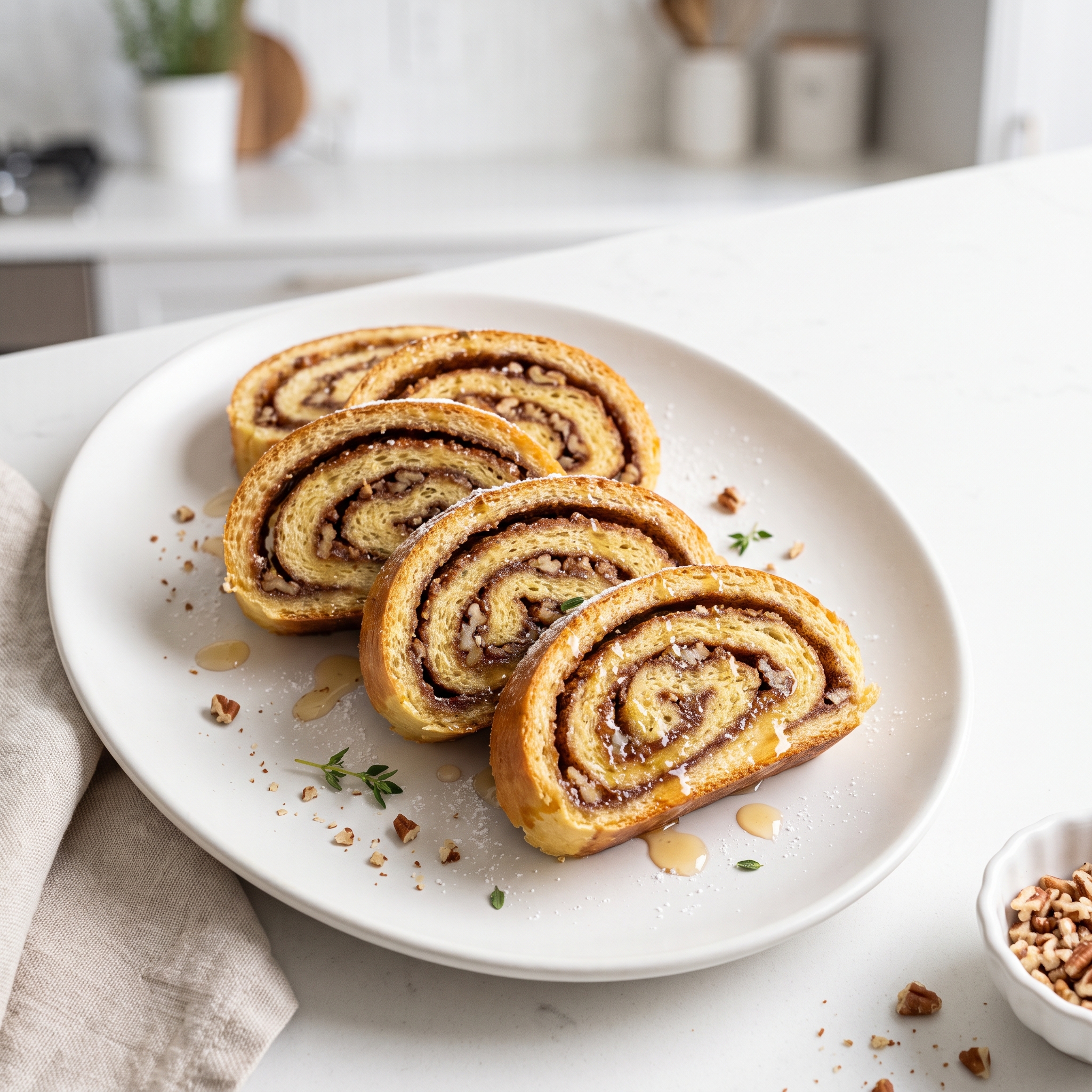 Aunt Betty’s Hungarian Pecan Honey Roll