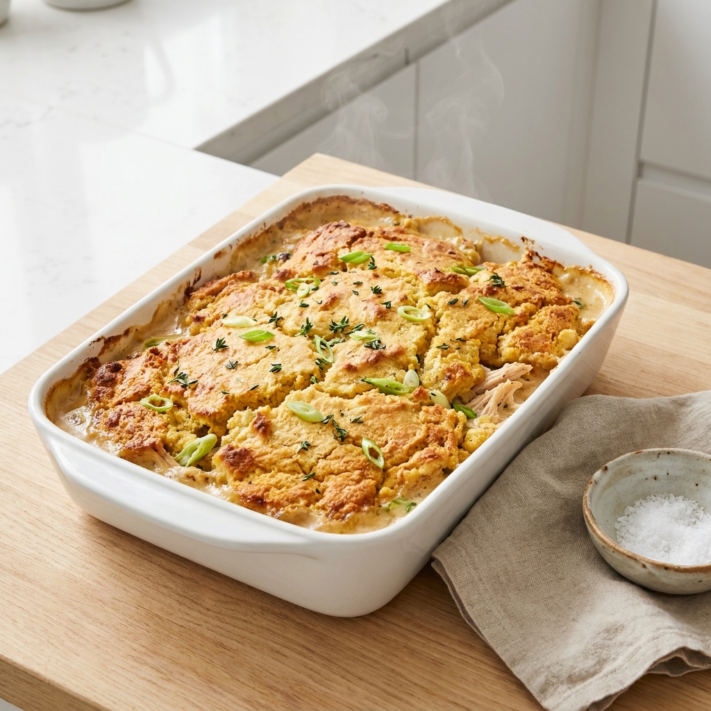 Aunt Jewel's Chicken and Dressing Bake
