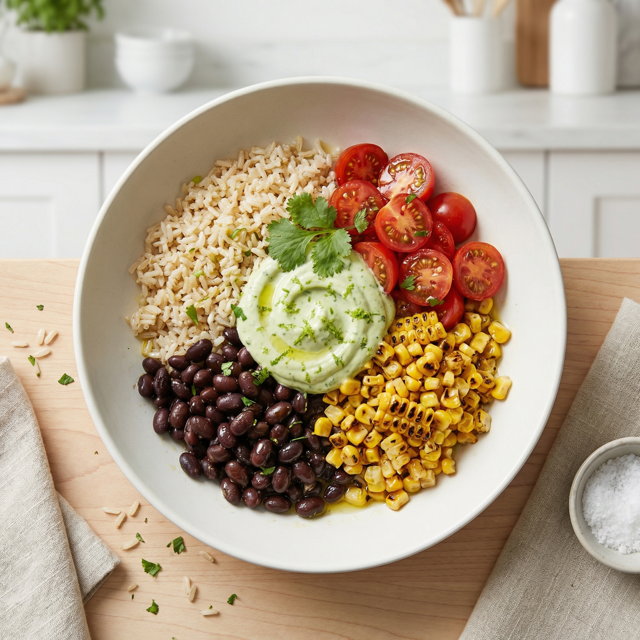 Rice and Bean Bowl Dinner