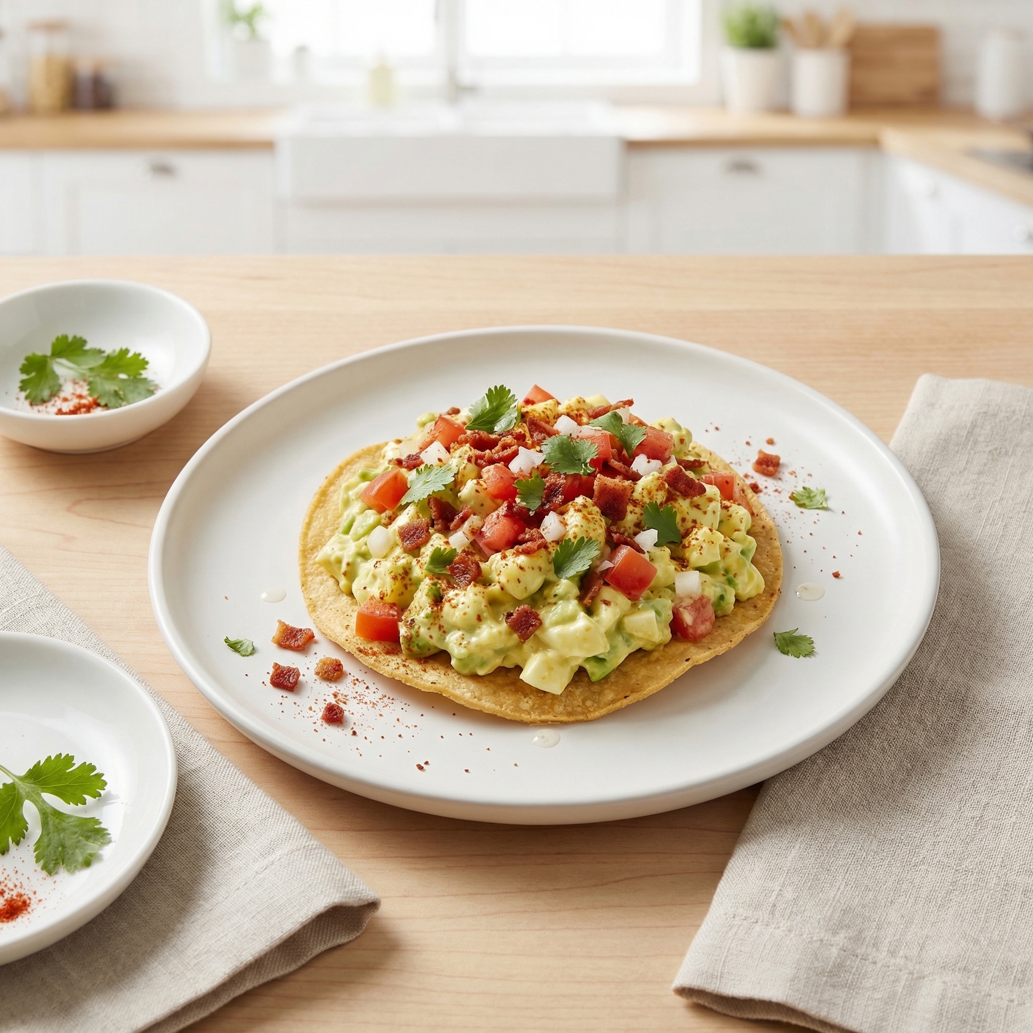 Avocado-Egg Salad Tostada Filling