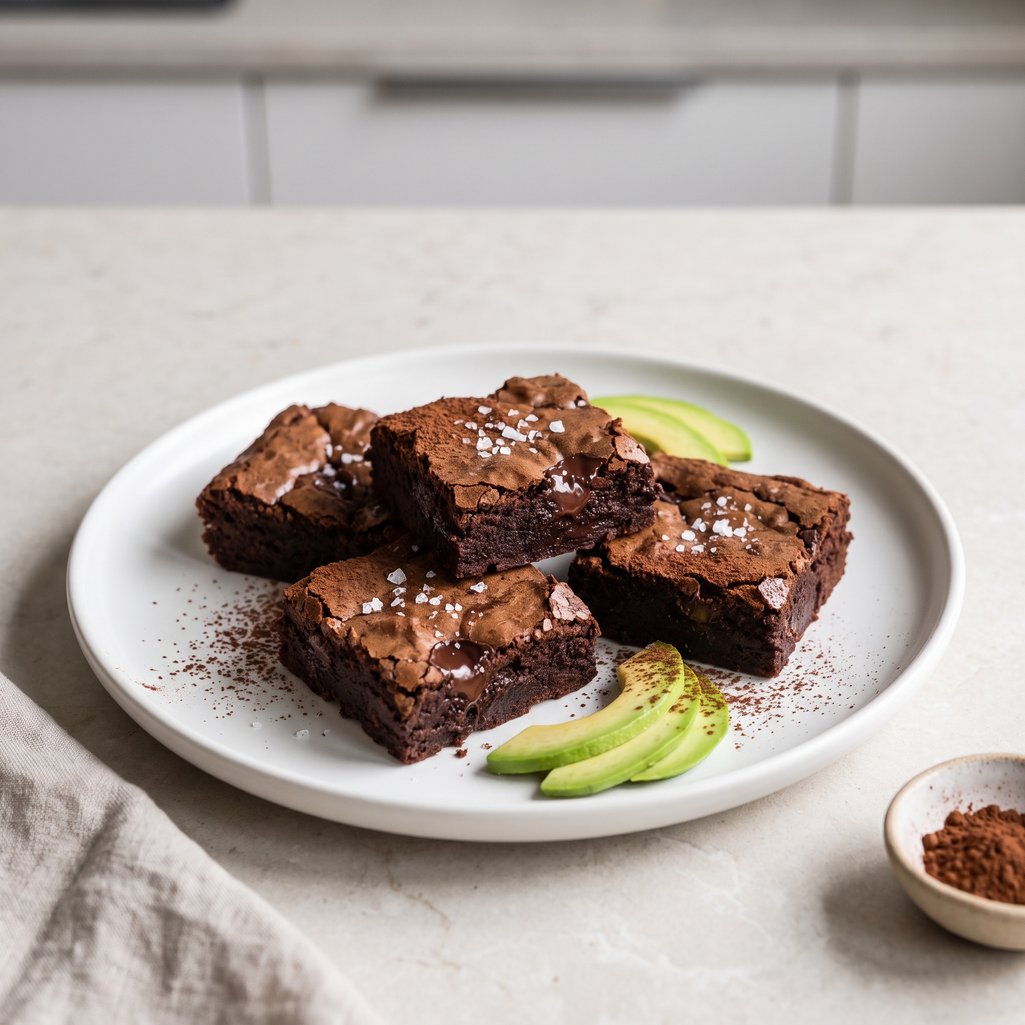 Avocado and Black Bean Fudge Brownies