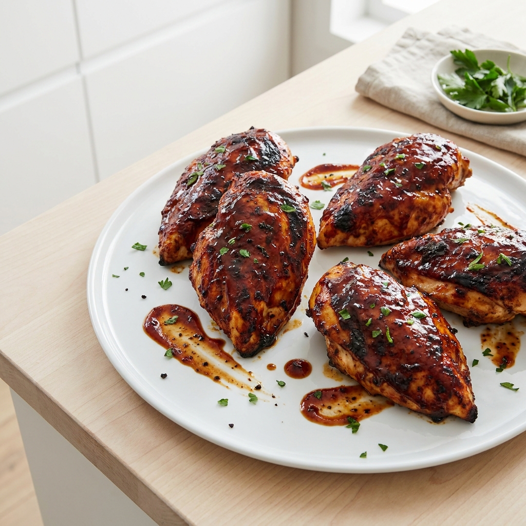 BBQ Chicken Breasts in the Oven