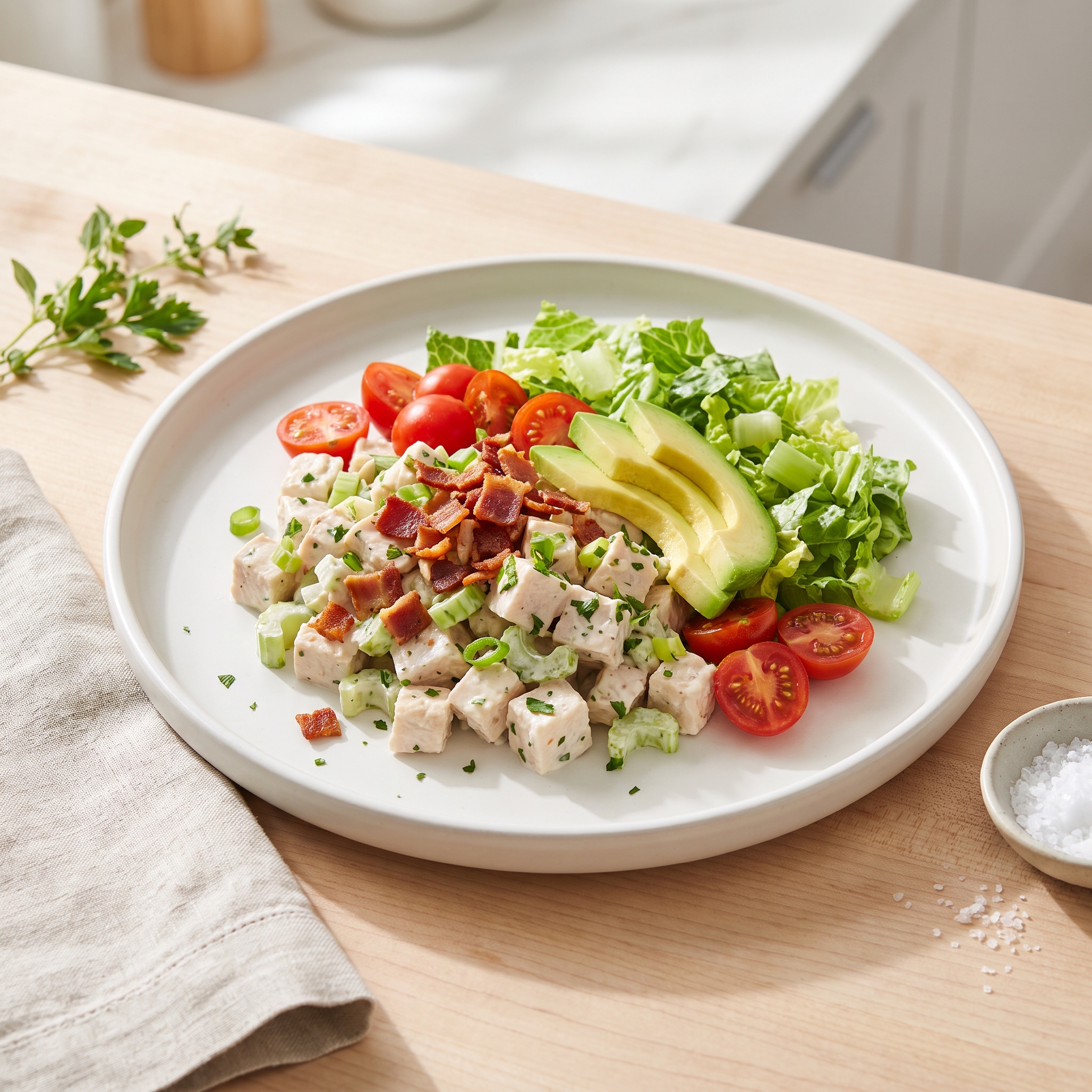 BLT Chicken Salad with Avocado