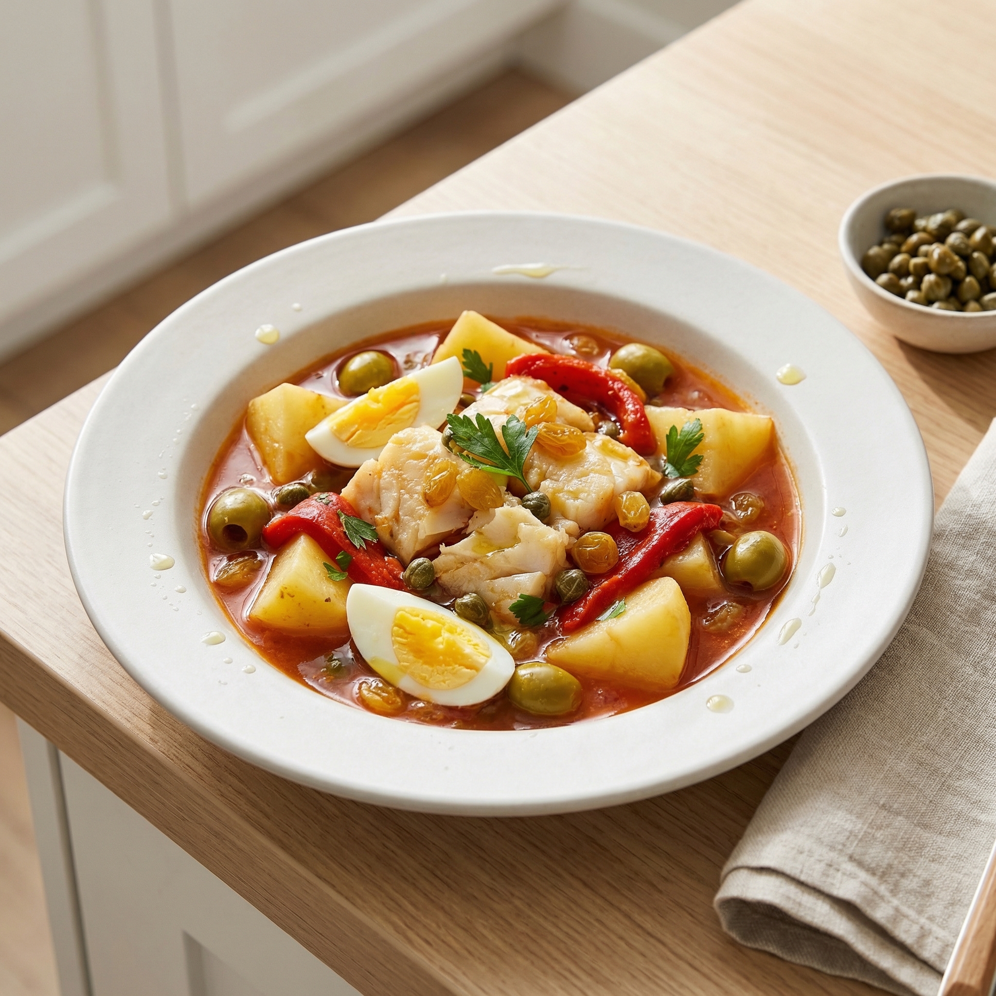 Vizcaina-Style Bacalao Cod Stew