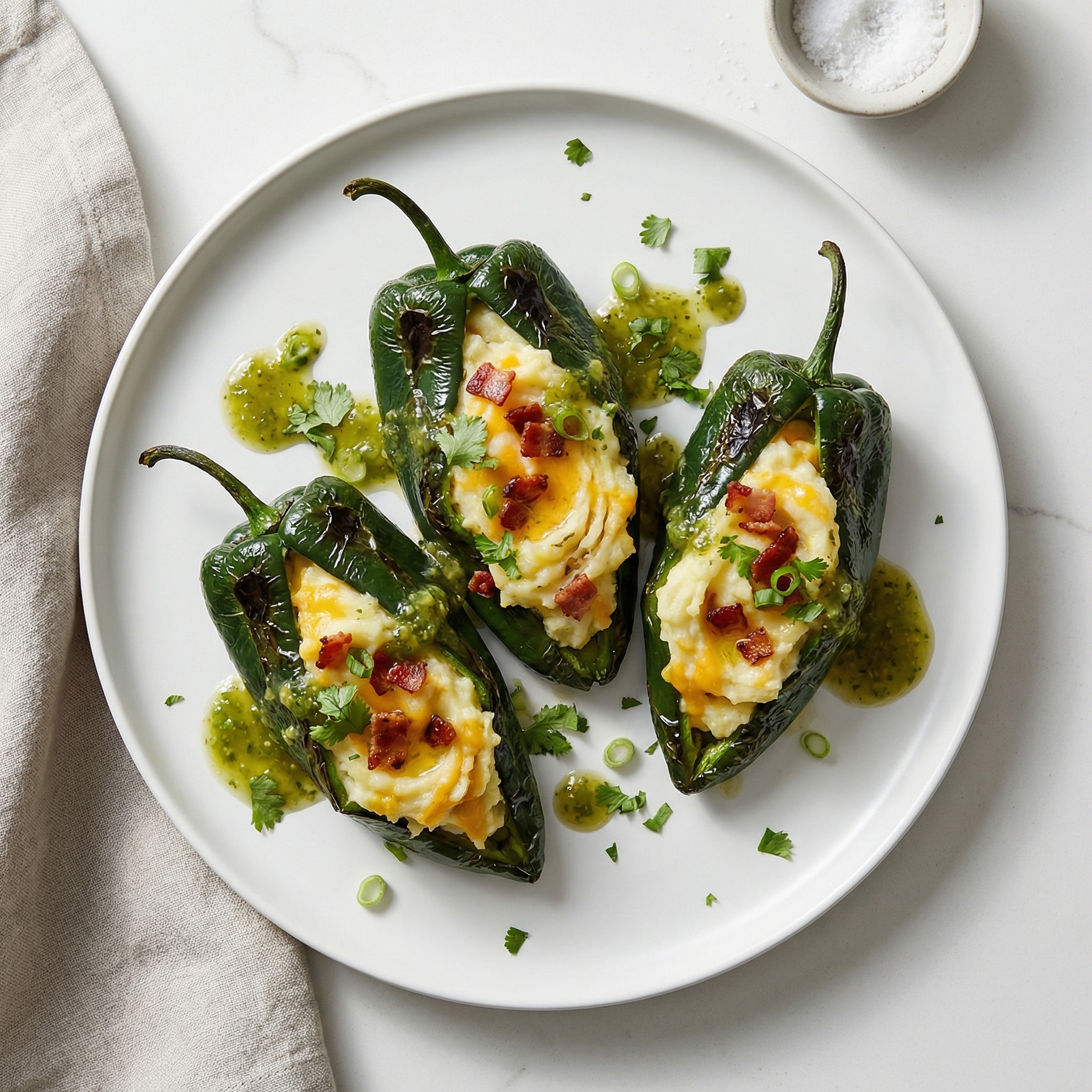 Potato-Stuffed Poblanos Reverse Potato Skins