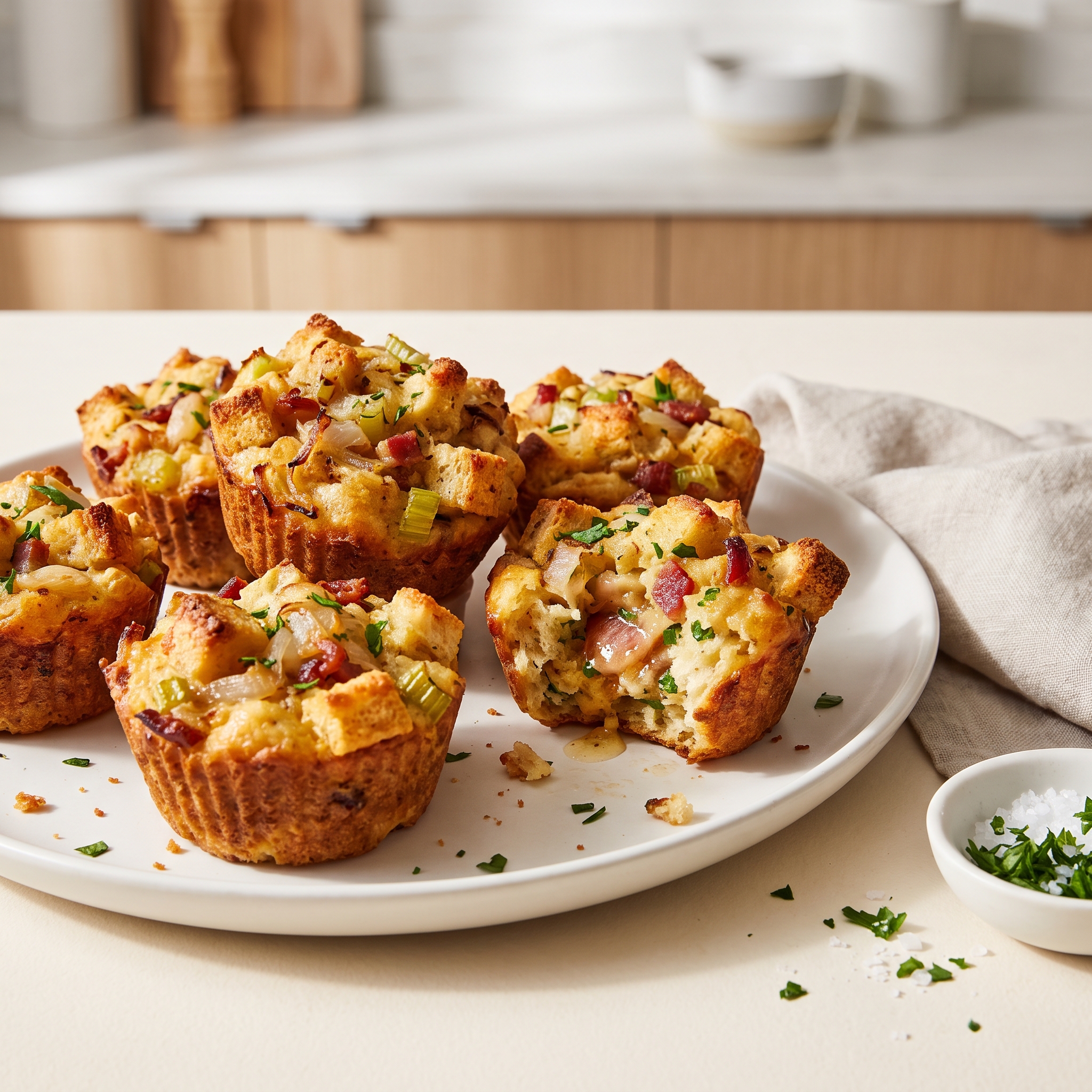Bacon-Studded Thanksgiving Stuffing