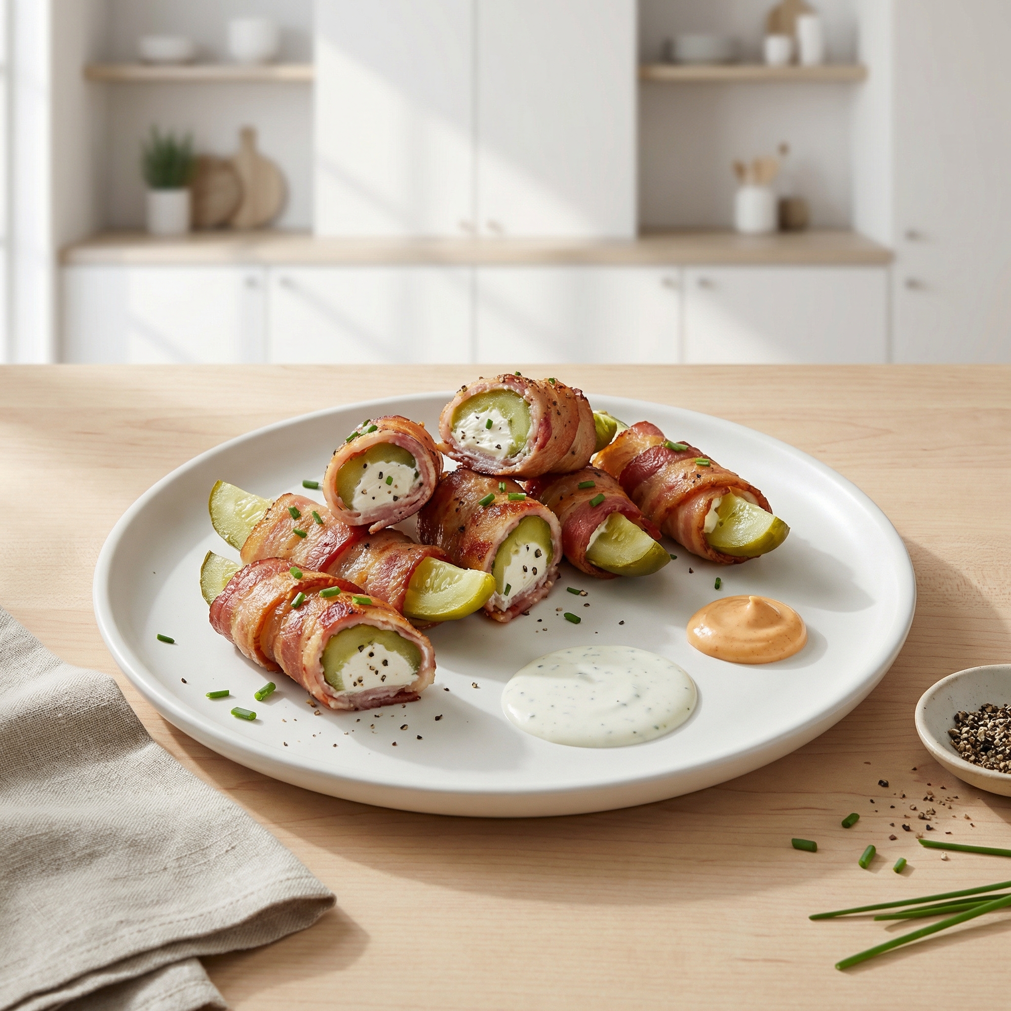 Bacon-Wrapped Pickles