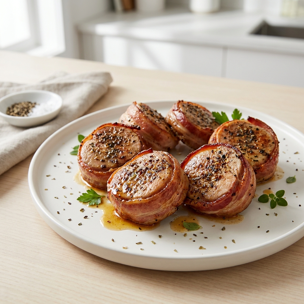 Bacon-Wrapped Pork Medallions