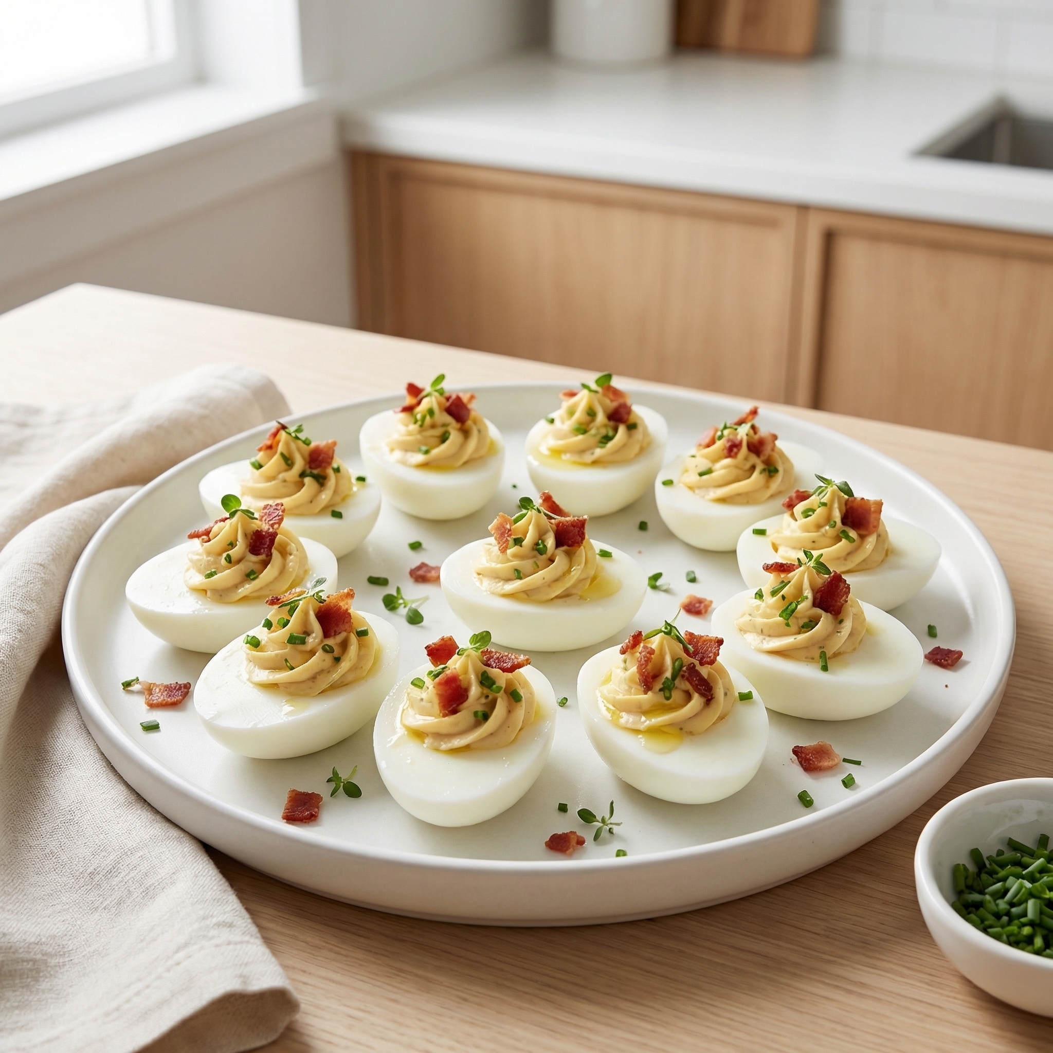 Ranch and Bacon Deviled Eggs