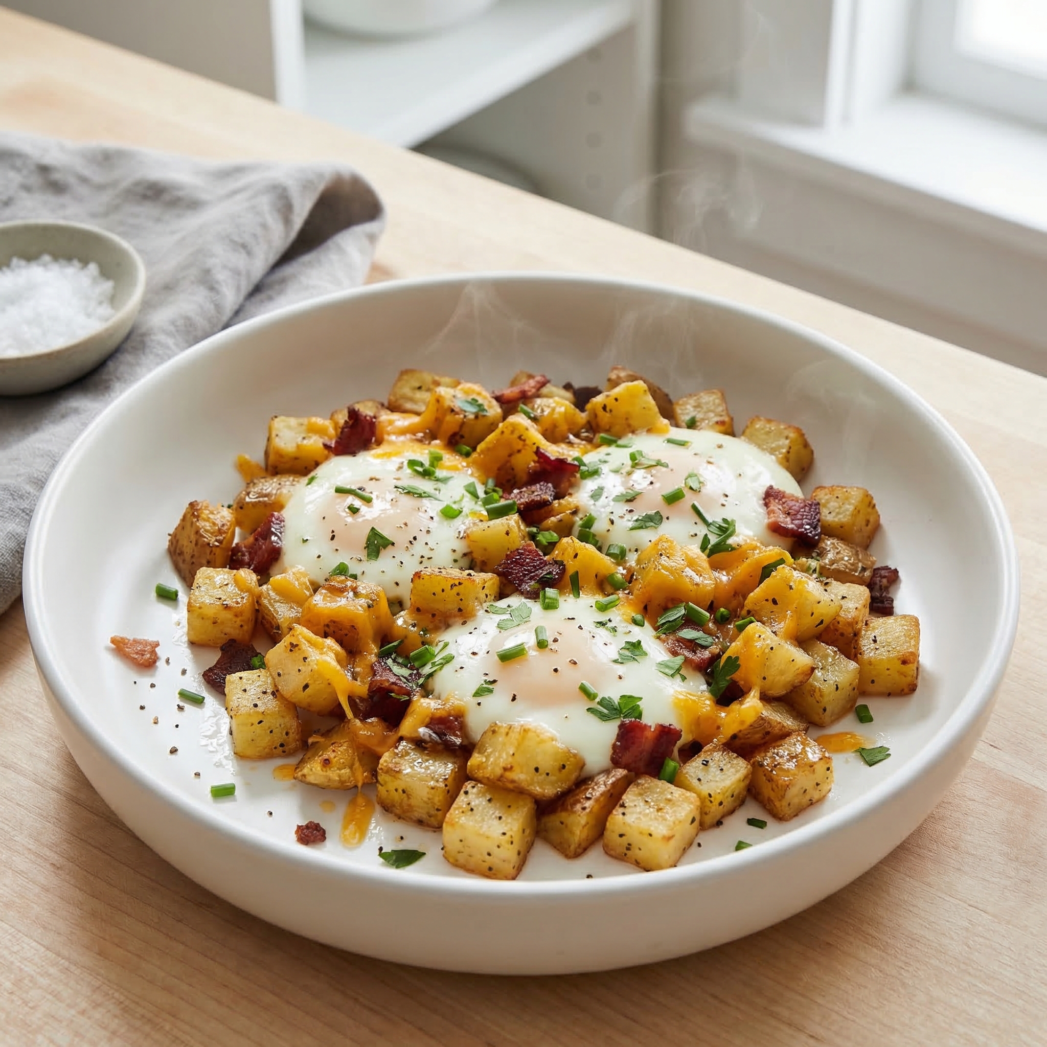 Cheesy Bacon Potato Skillet