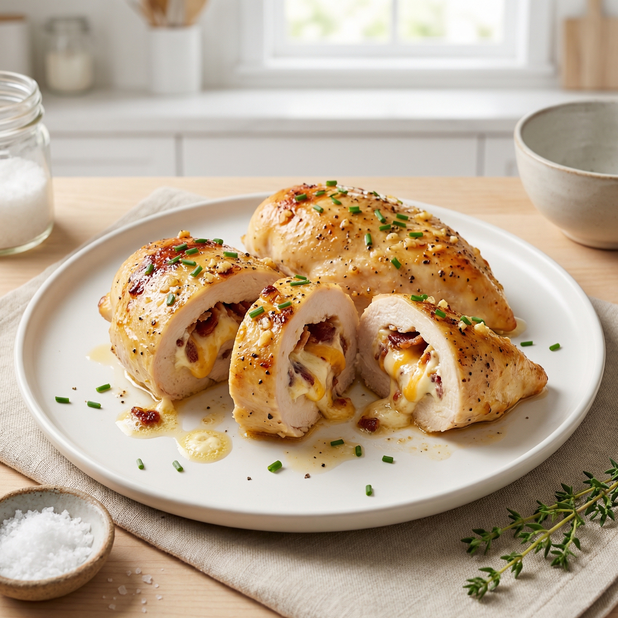 Stuffed Chicken Breasts with Bacon and Cream Cheese