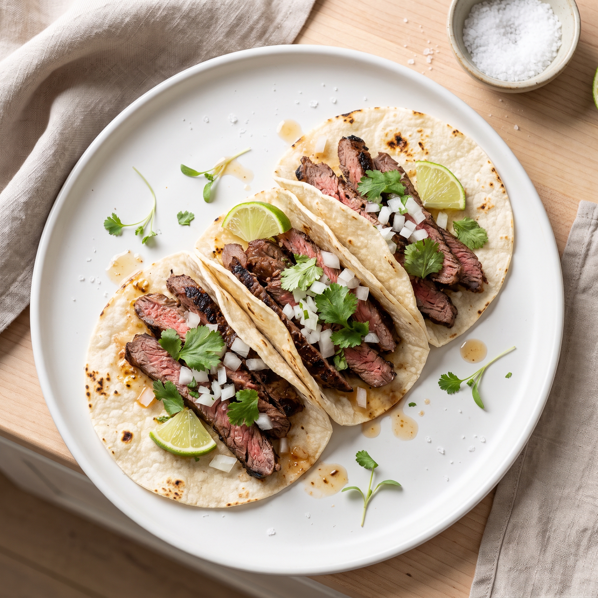 Baja-Style Carne Asada Street Tacos