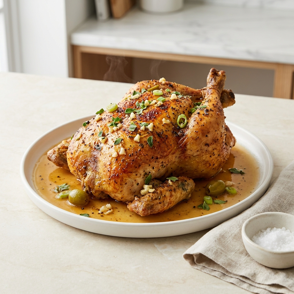 Baked Beer Can Chicken