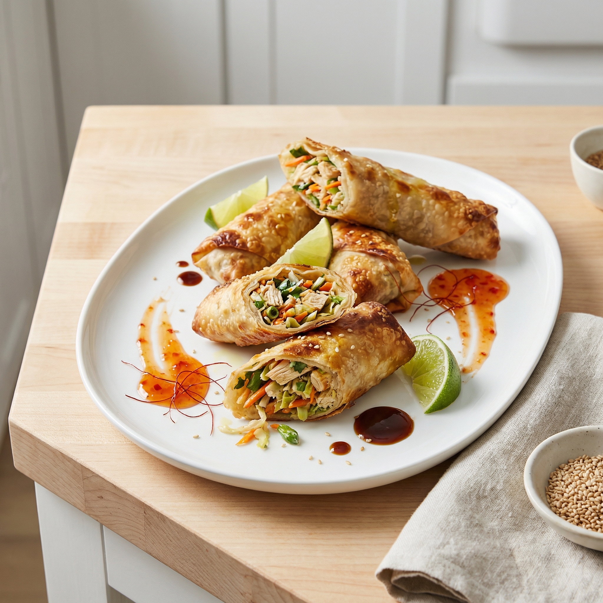 What the ELLE...Baked Egg Rolls