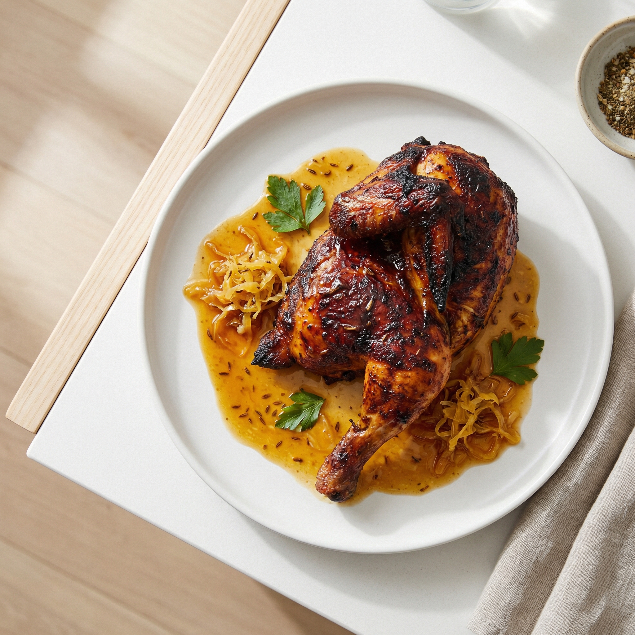 German-Style BBQ Chicken Bake