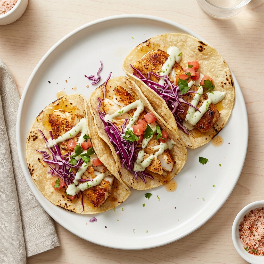 Baked Cod Fish Tacos