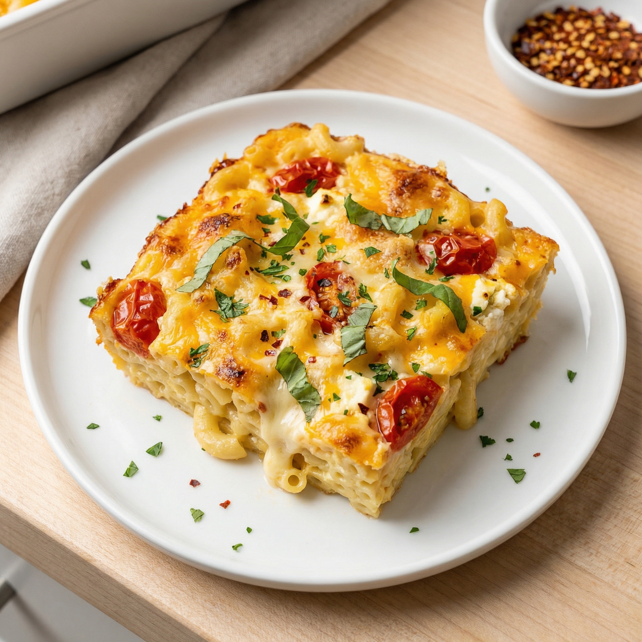 Four Cheese Macaroni Casserole