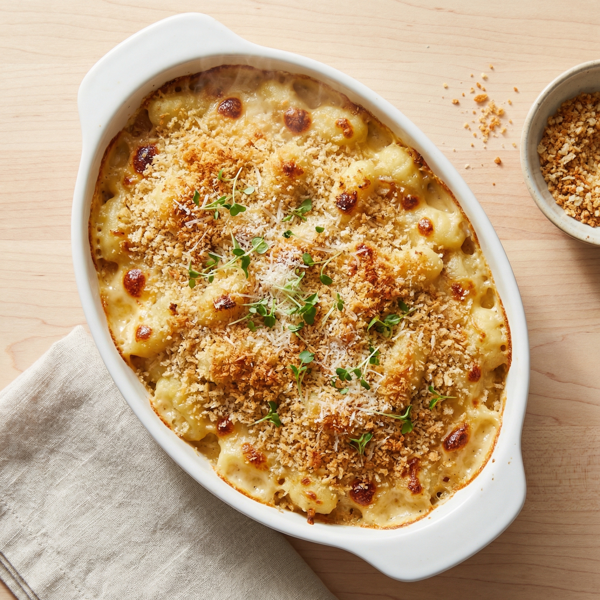 Oven-Baked Gnocchi Mac ’n’ Cheese